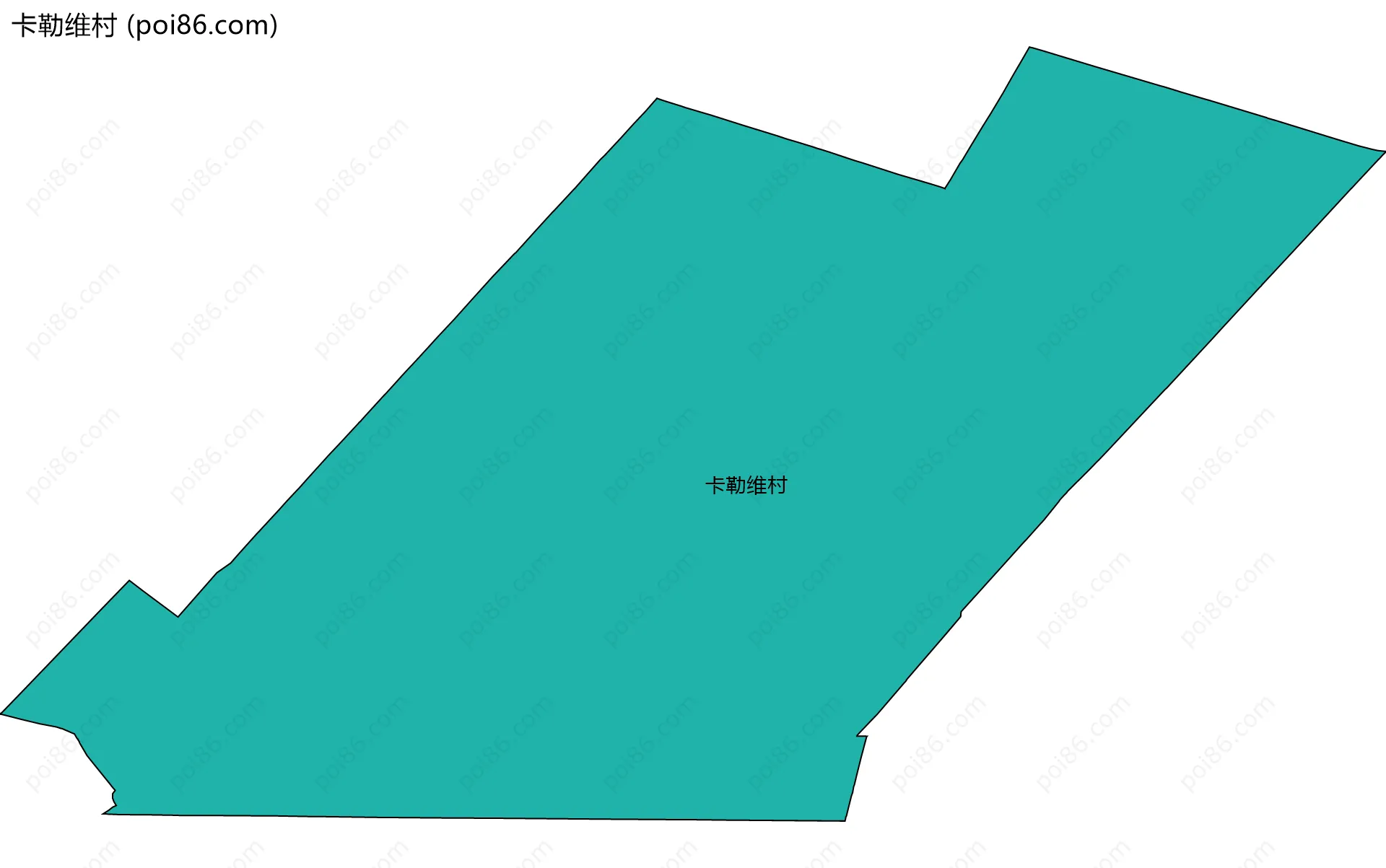 卡勒维村边界地图