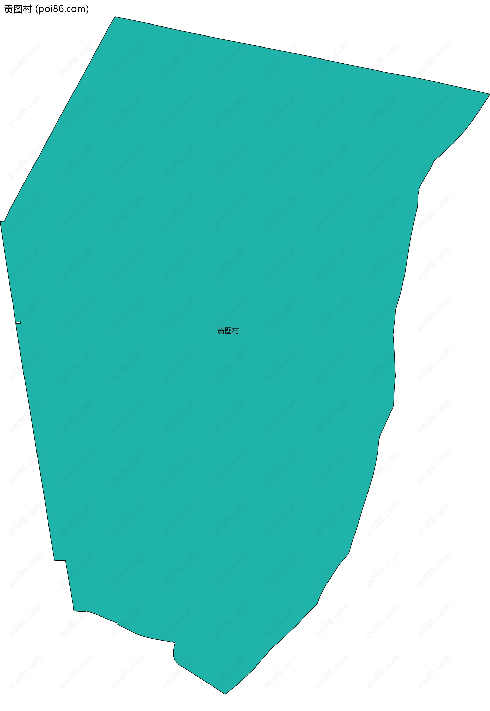 贡图村边界地图