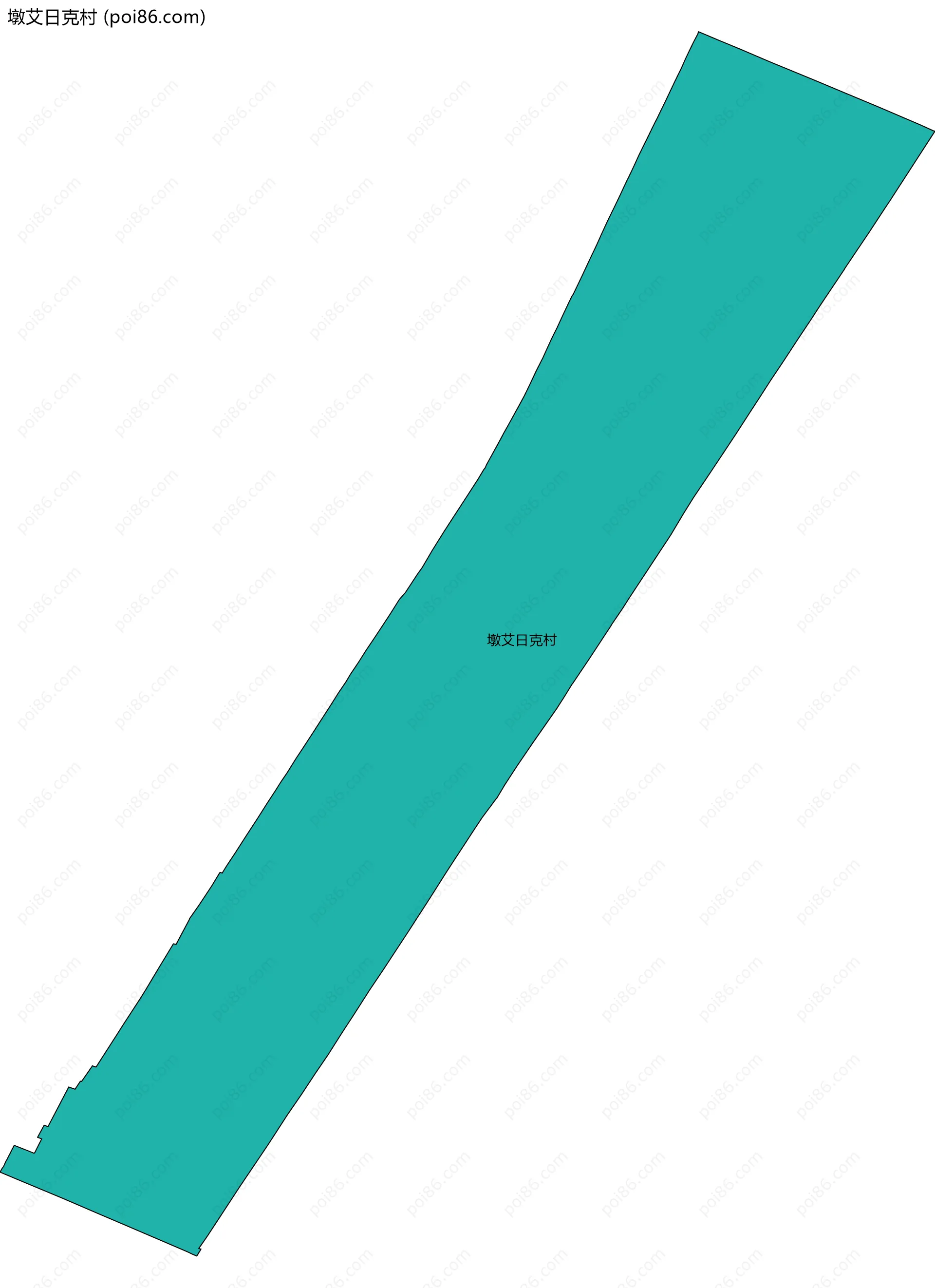 墩艾日克村边界地图