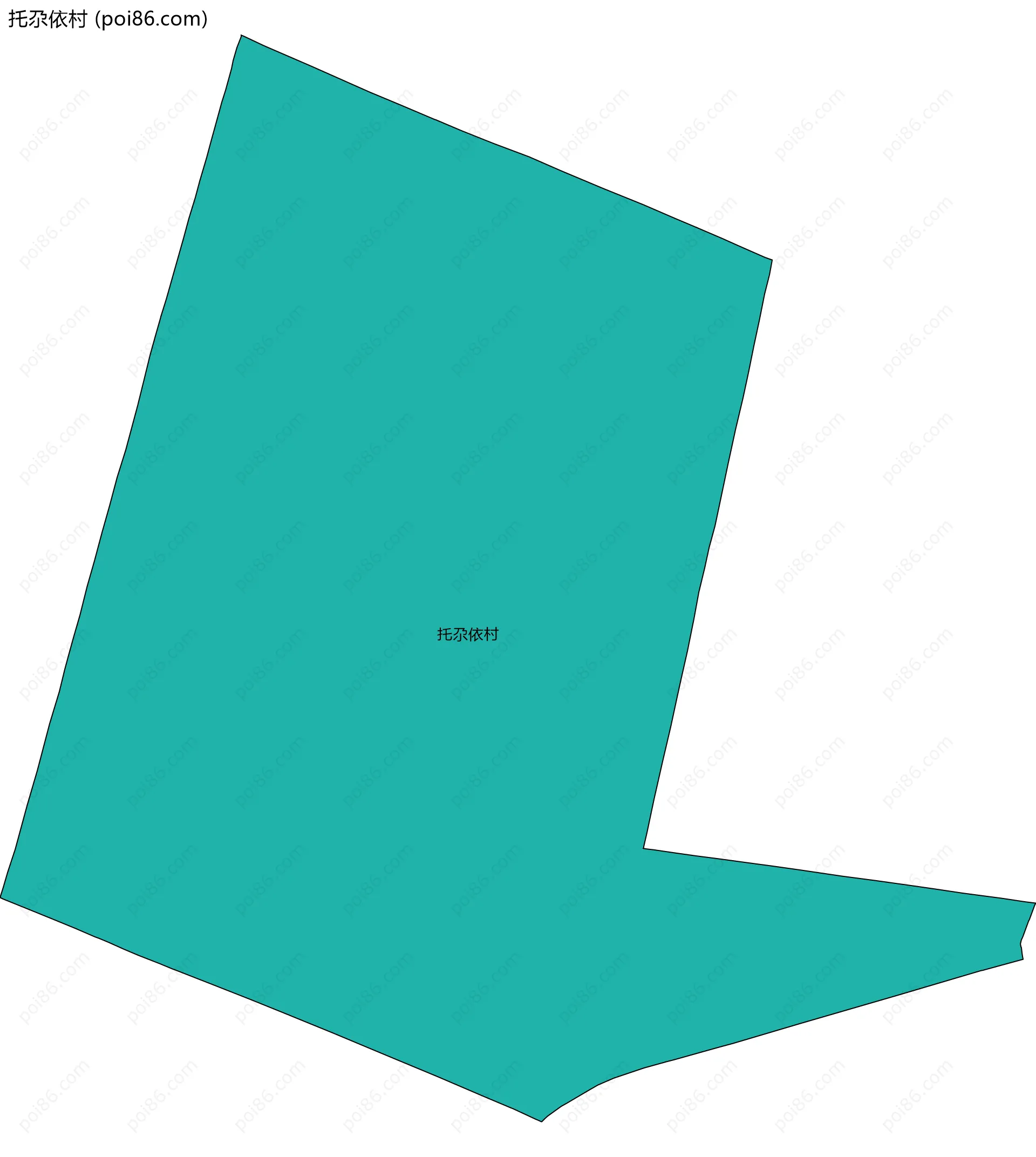 托尕依村边界地图