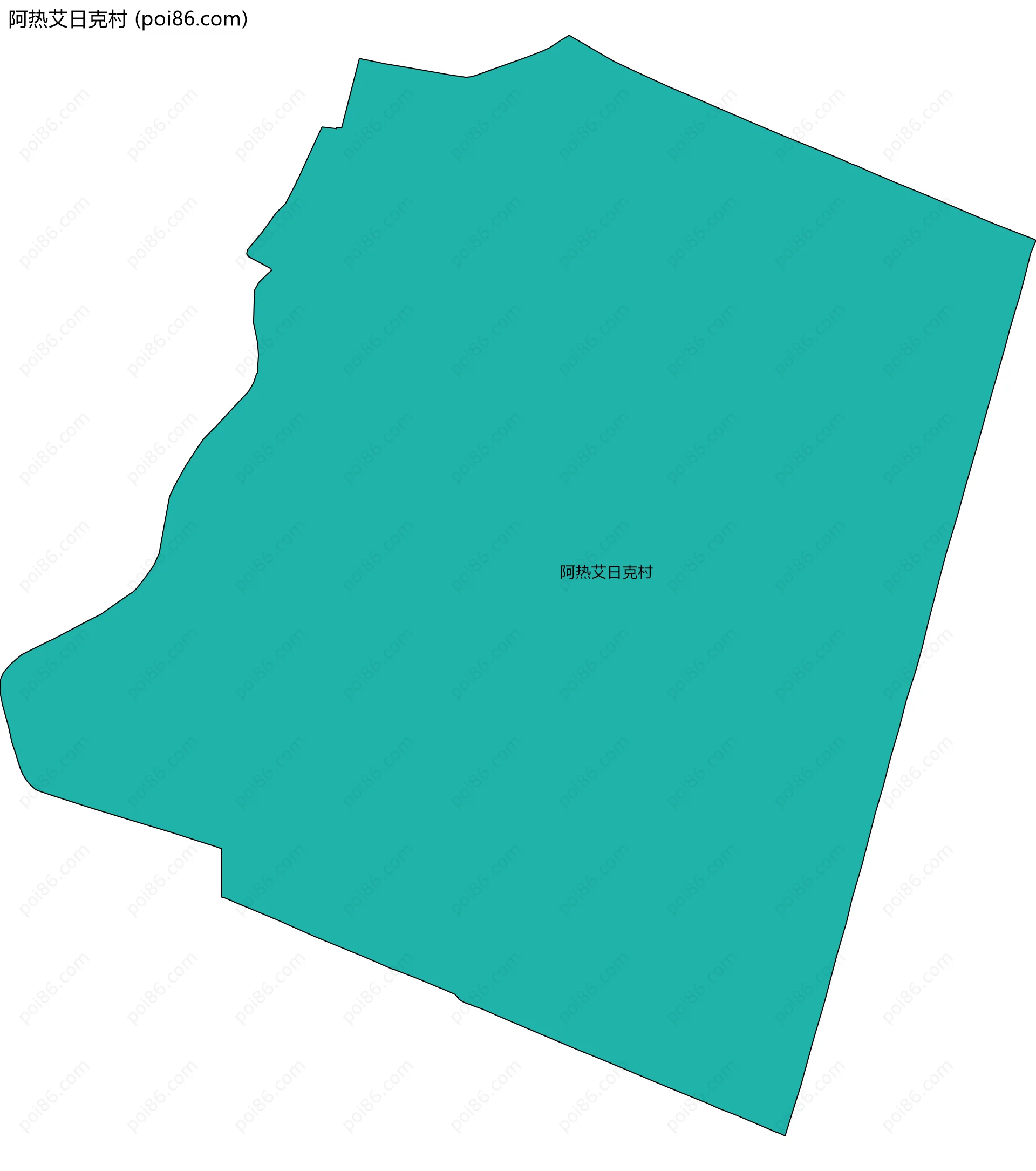 阿热艾日克村边界地图