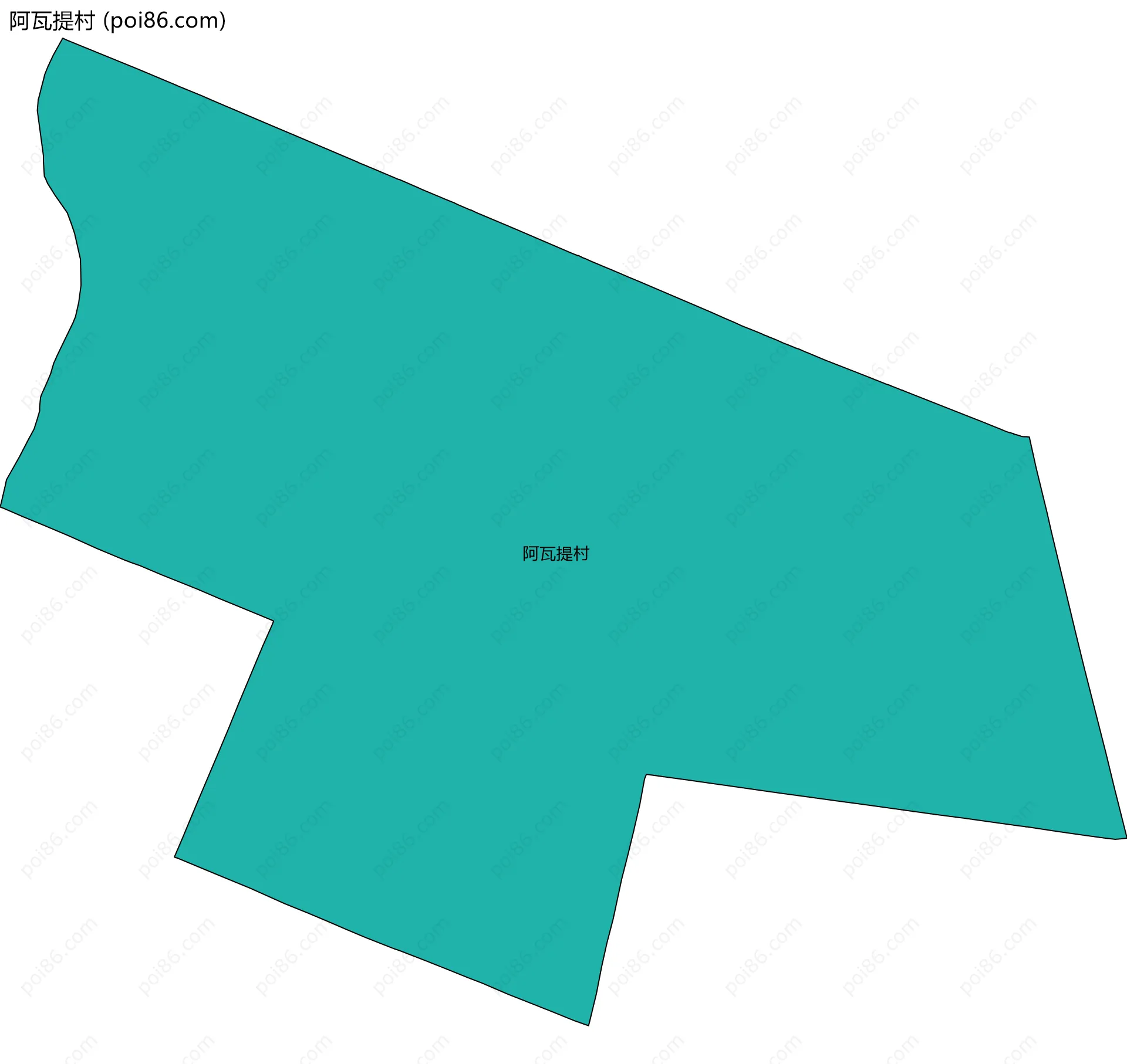 阿瓦提村边界地图