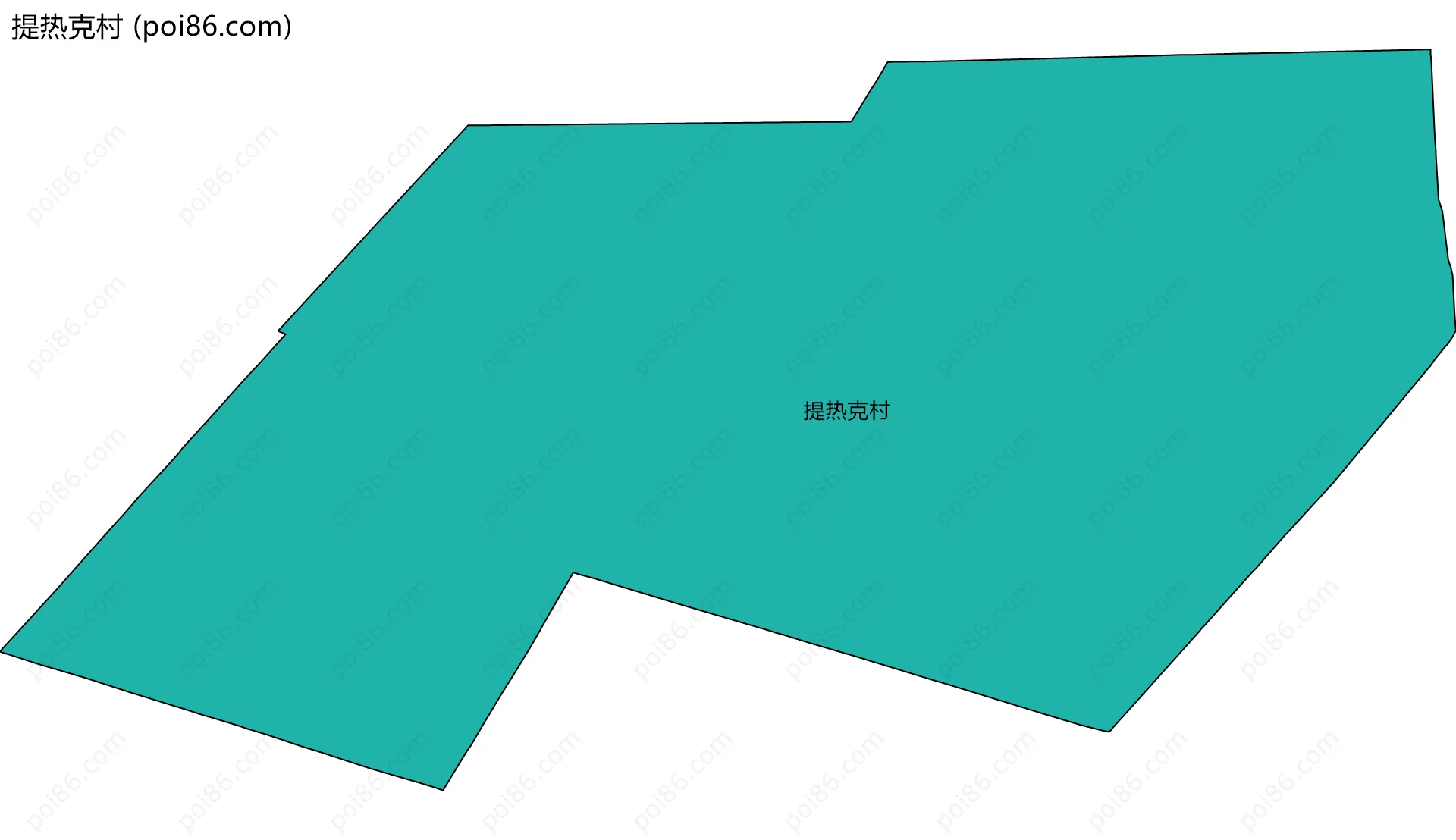 提热克村边界地图