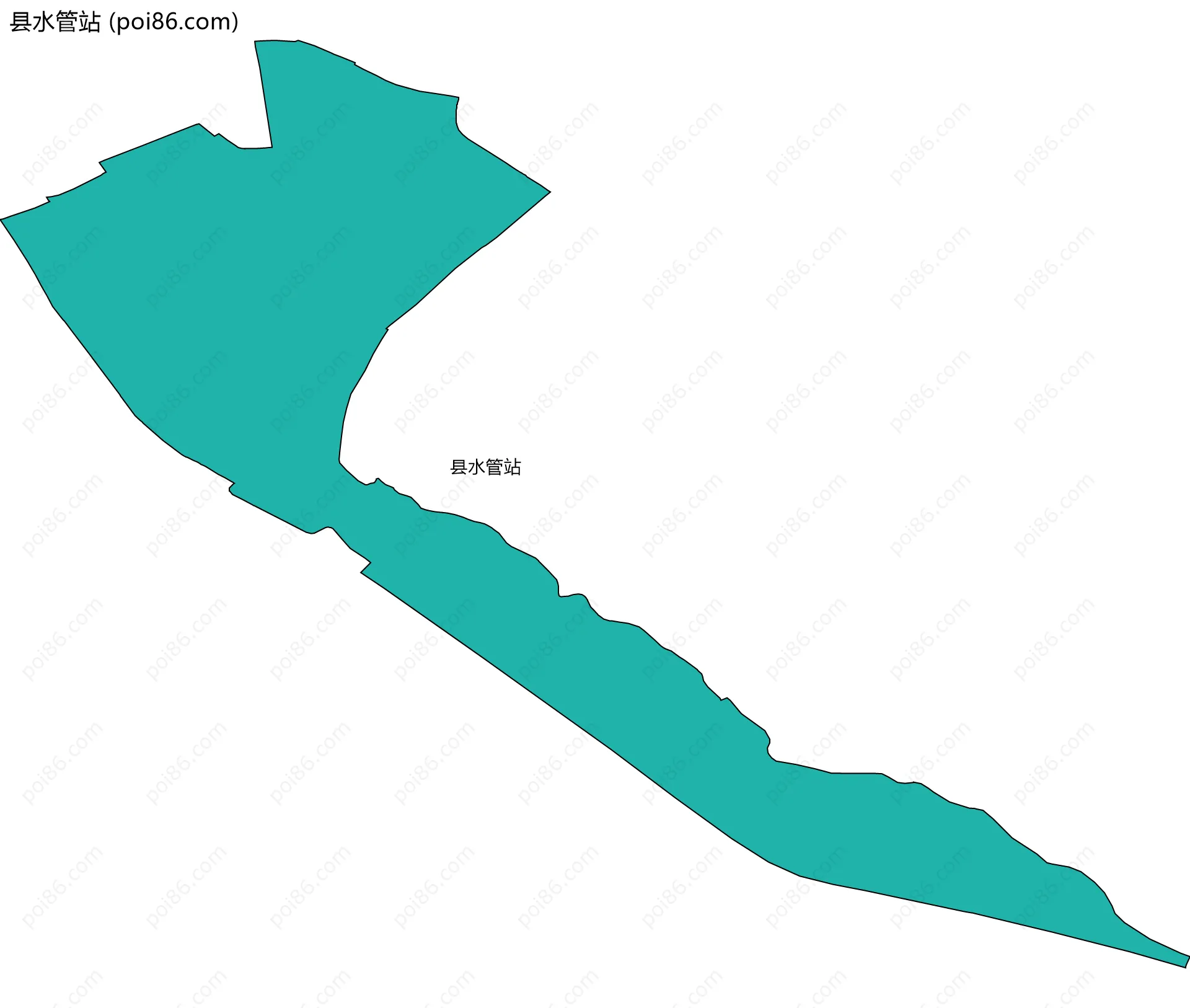 县水管站边界地图