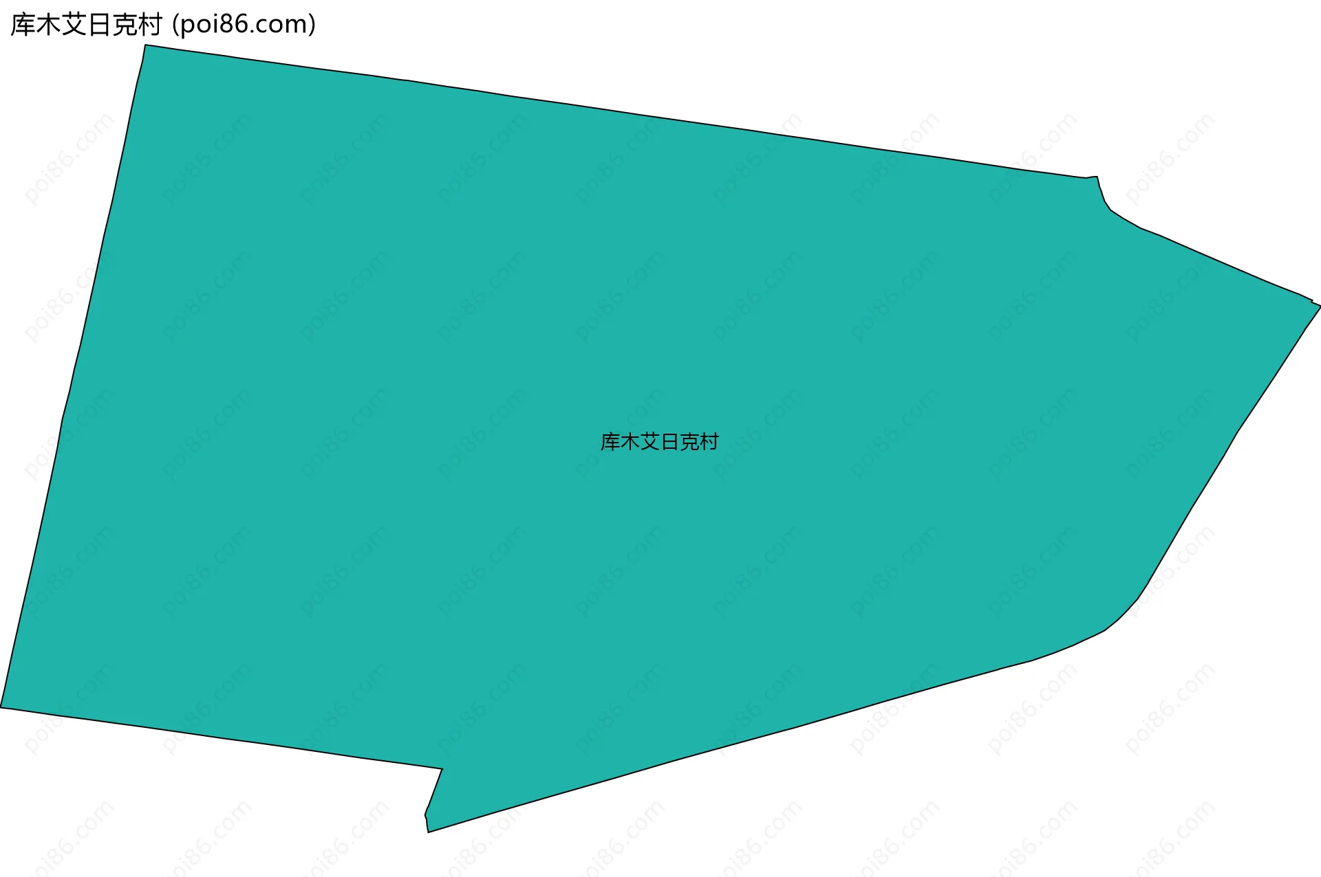 库木艾日克村边界地图