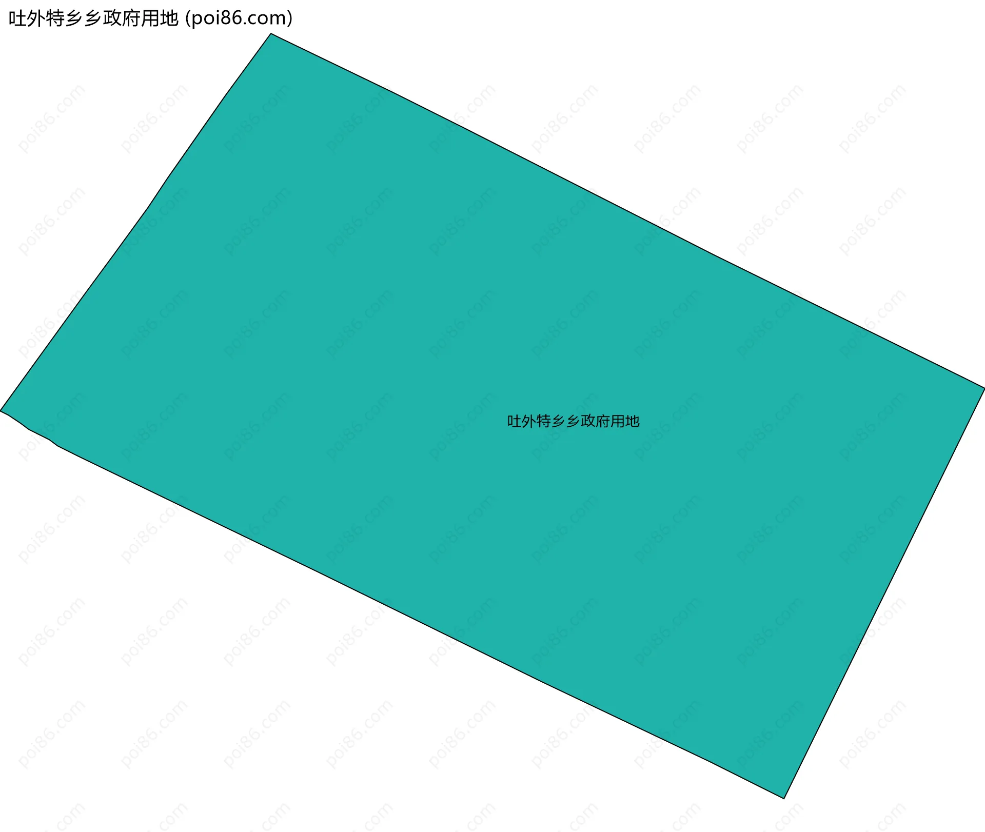 吐外特乡乡政府用地边界地图