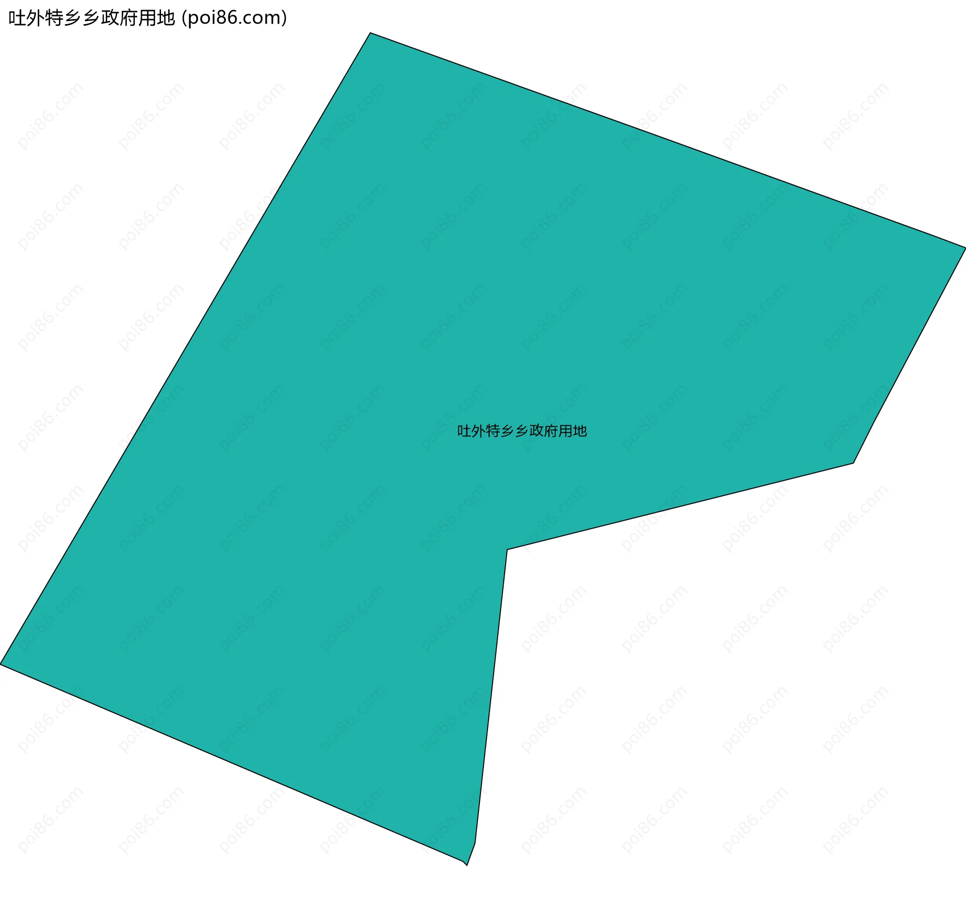 吐外特乡乡政府用地边界地图
