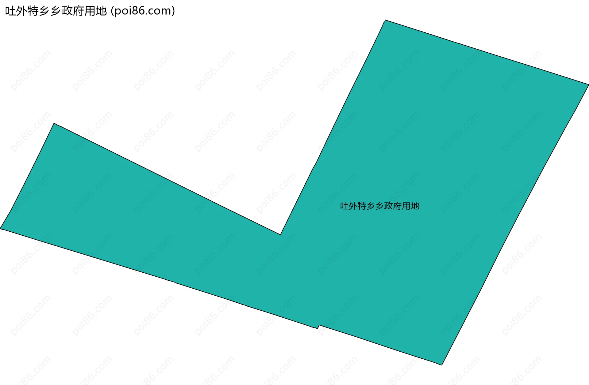 吐外特乡乡政府用地边界地图