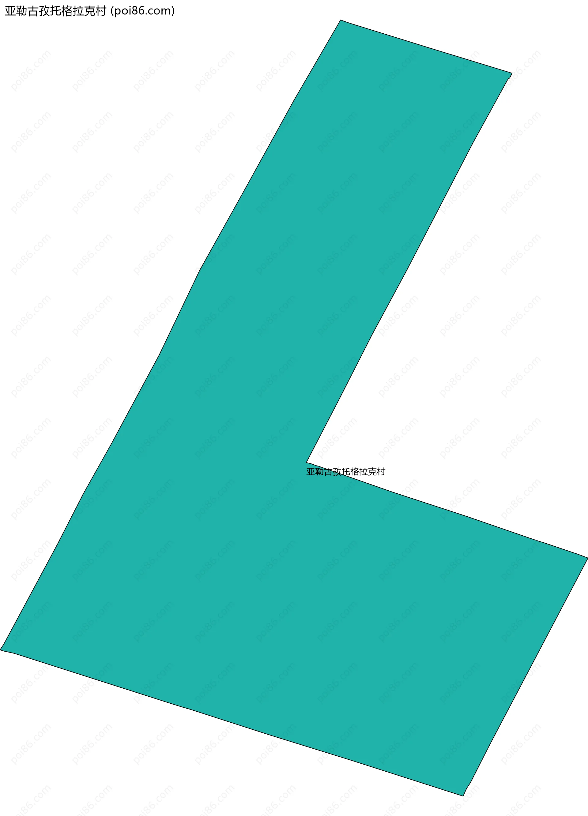 亚勒古孜托格拉克村边界地图