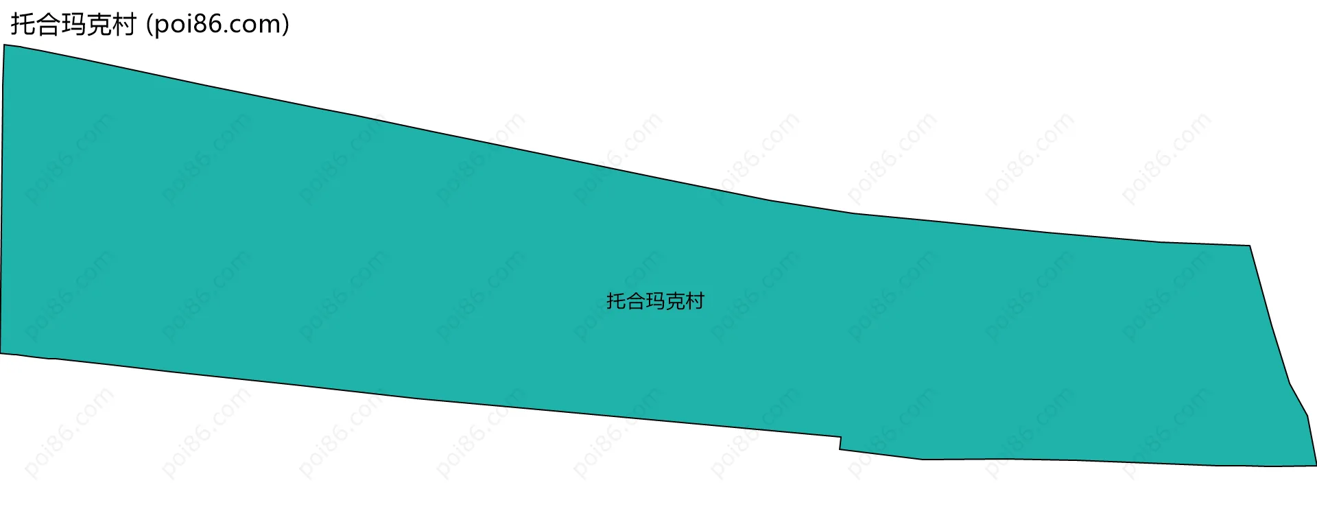 托合玛克村边界地图