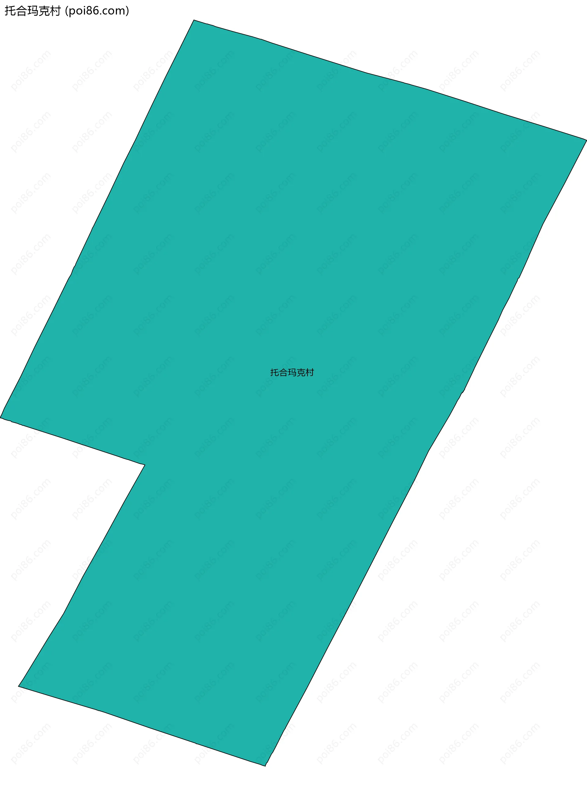 托合玛克村边界地图