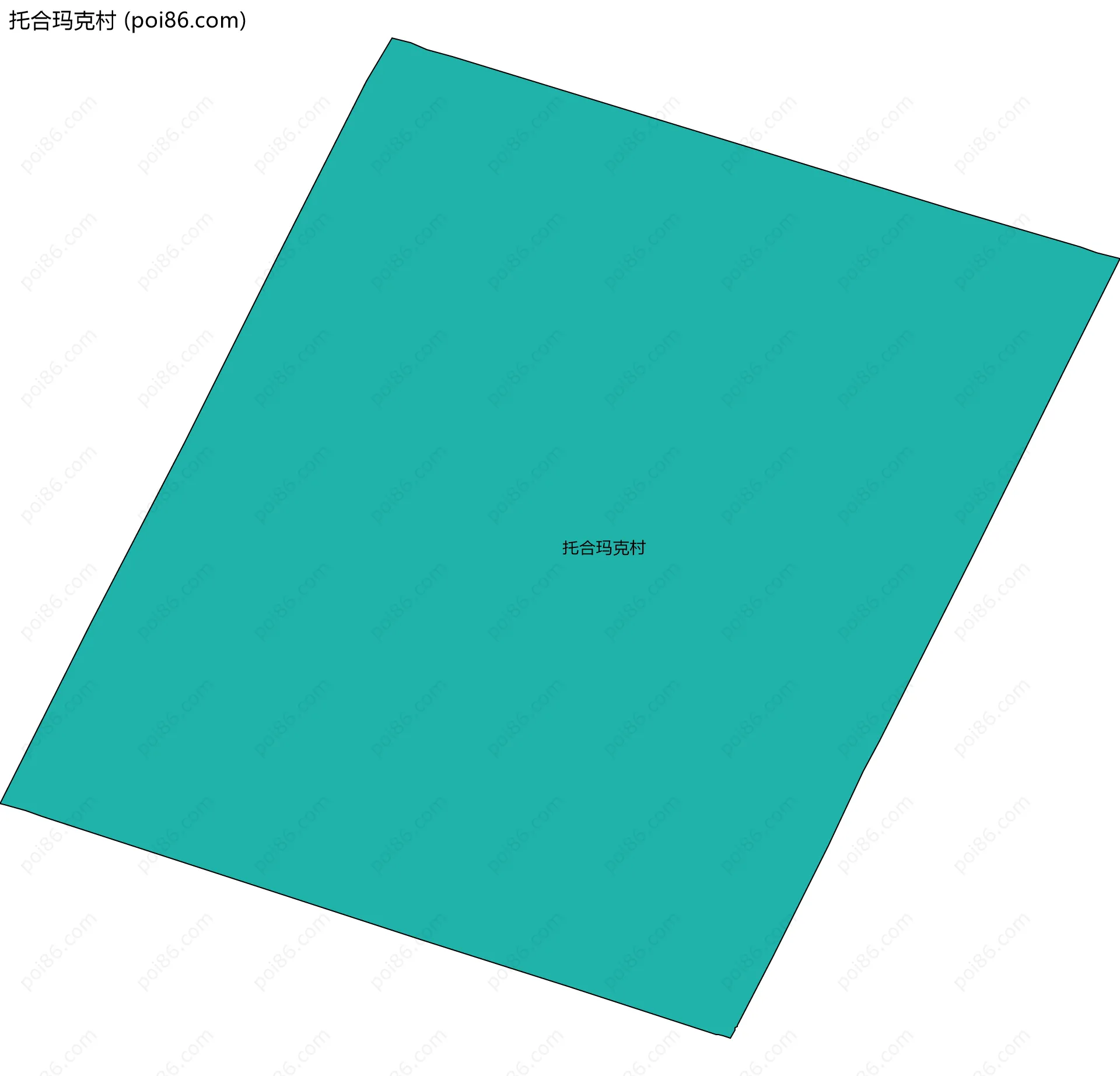 托合玛克村边界地图