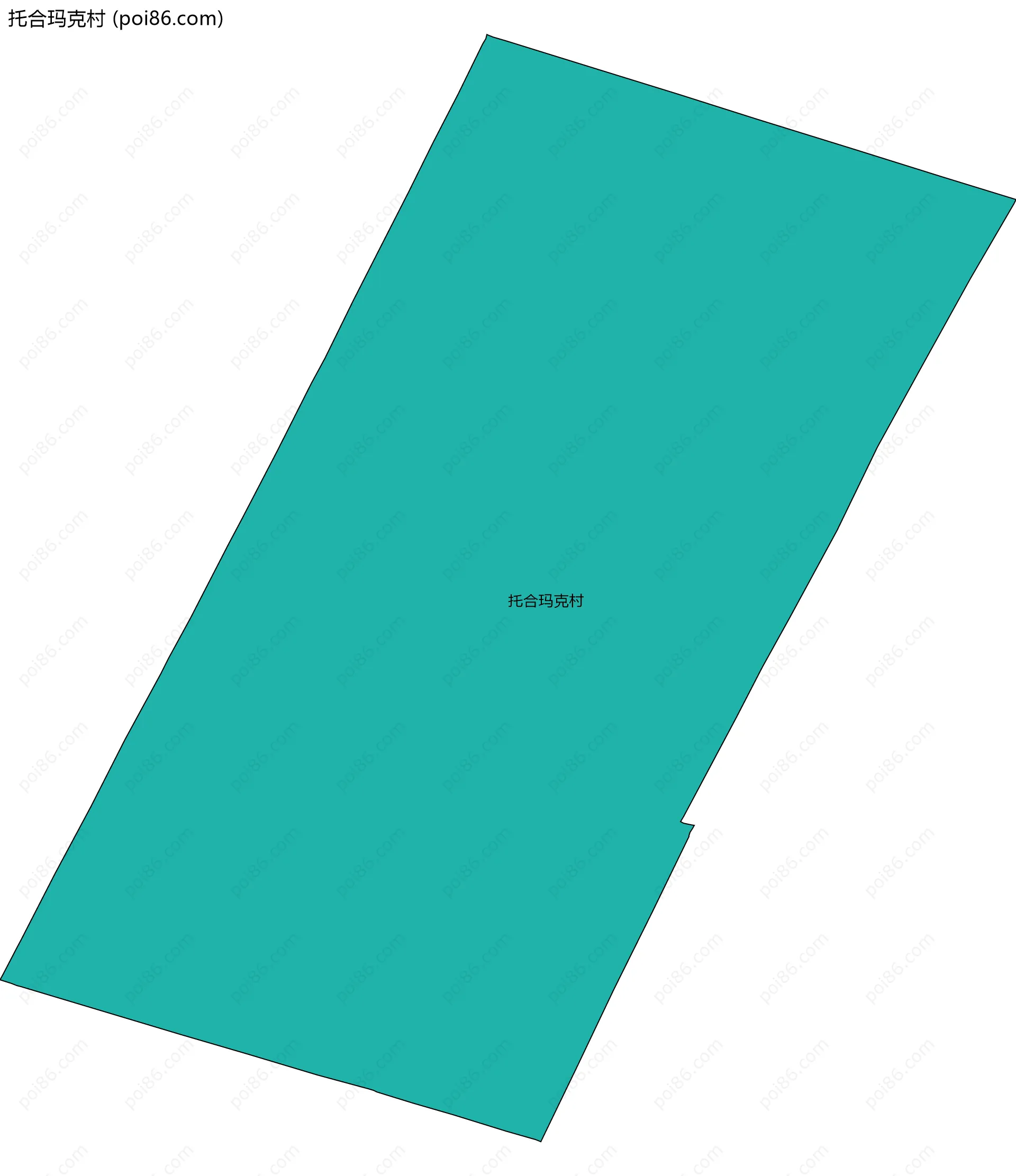 托合玛克村边界地图