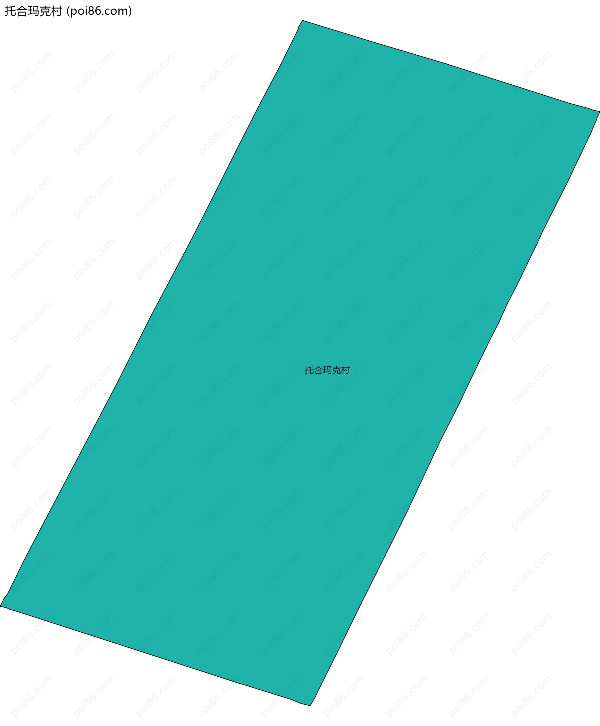 托合玛克村边界地图