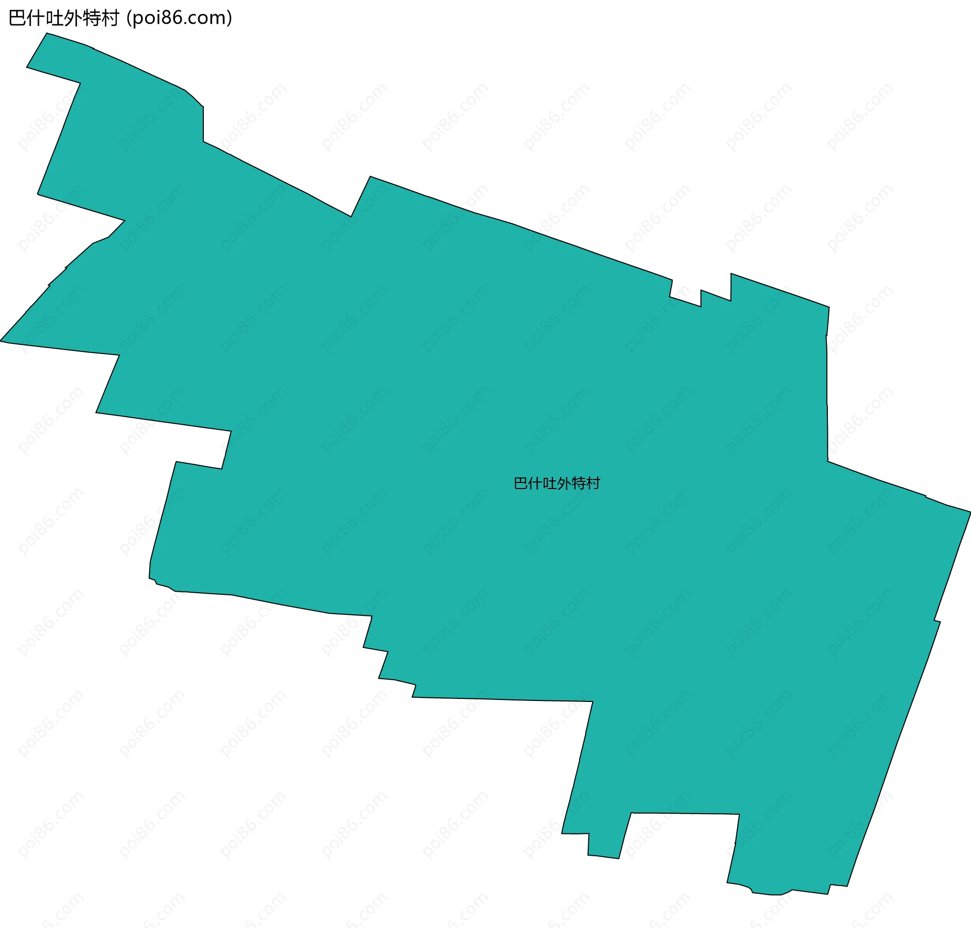 巴什吐外特村边界地图