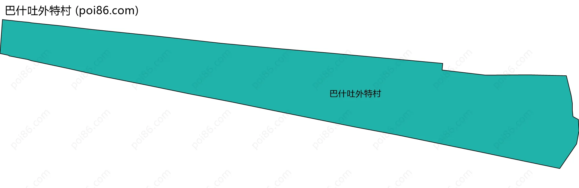 巴什吐外特村边界地图