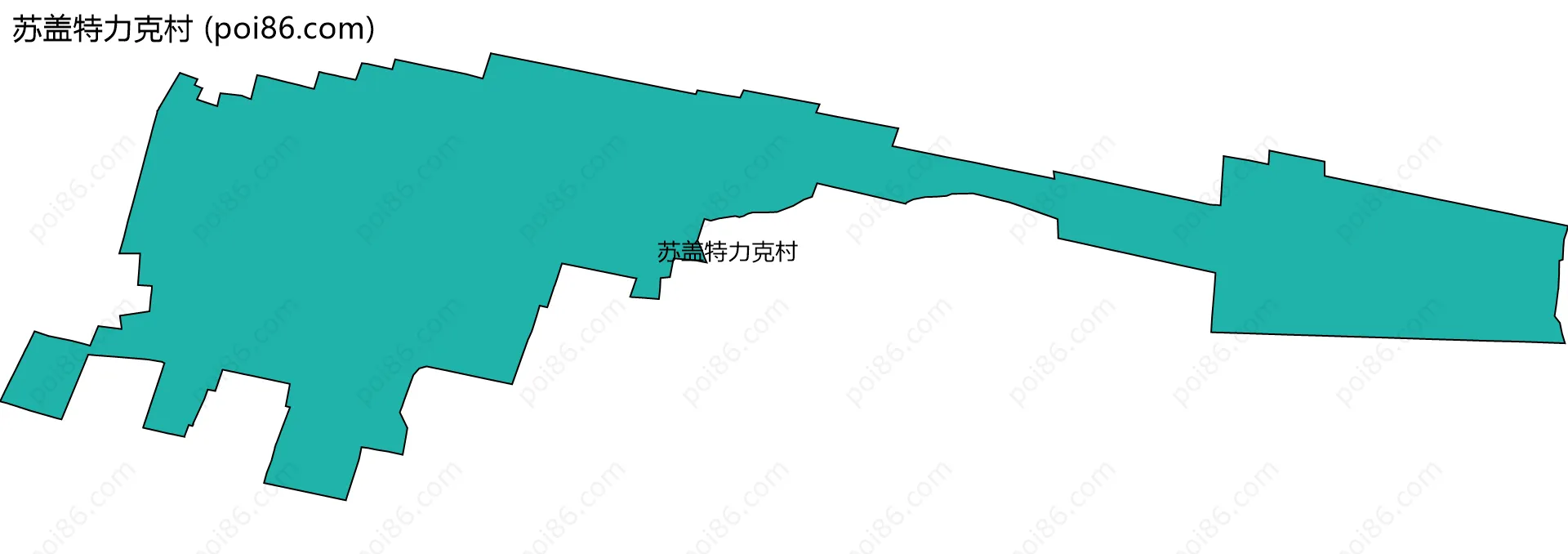 苏盖特力克村边界地图