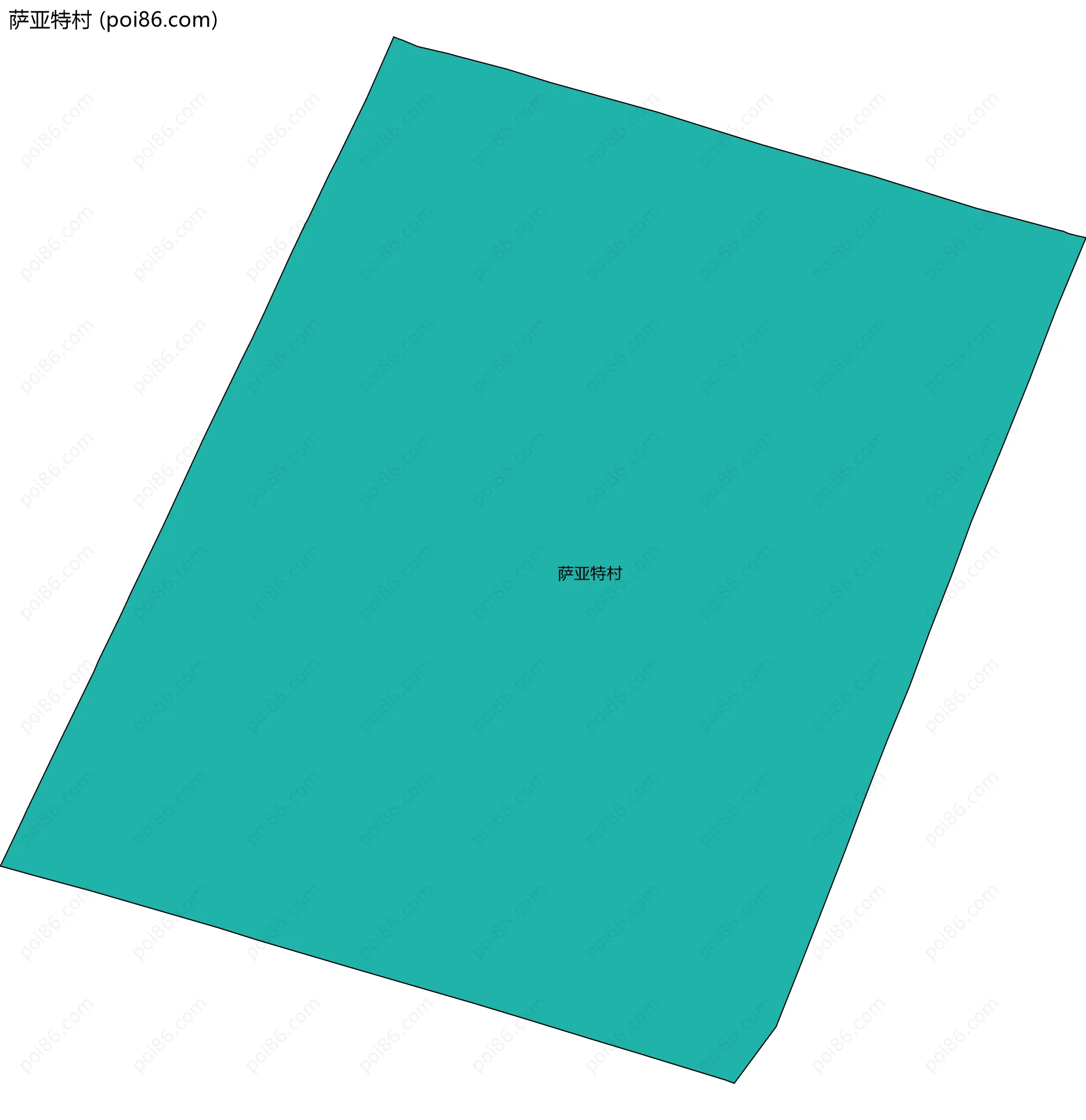 萨亚特村边界地图