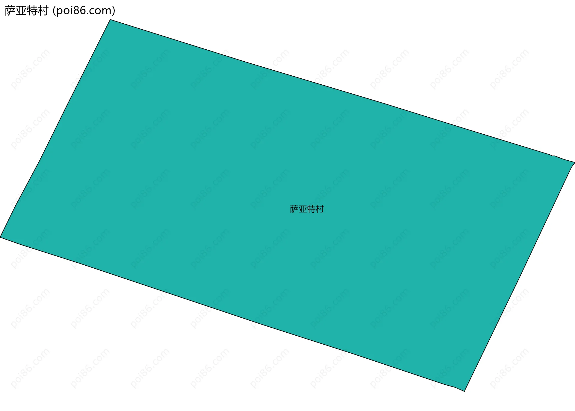 萨亚特村边界地图