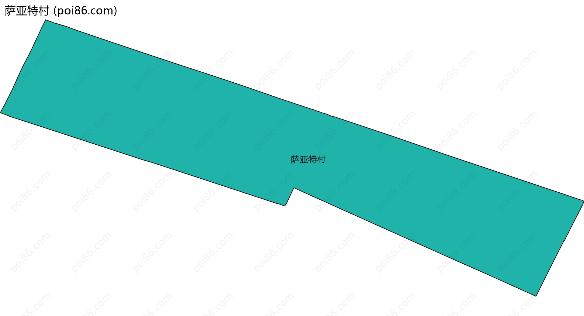 萨亚特村边界地图