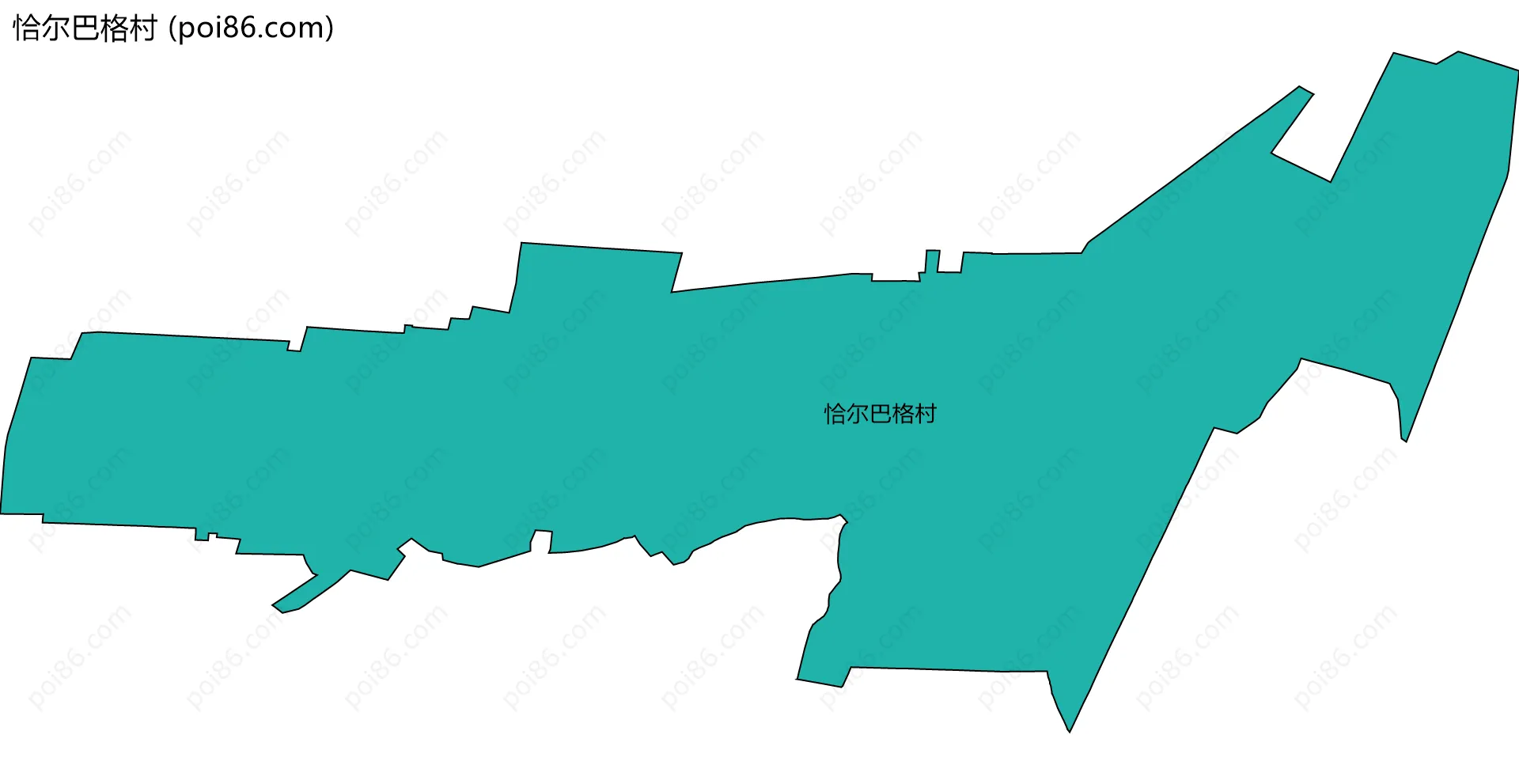 恰尔巴格村边界地图