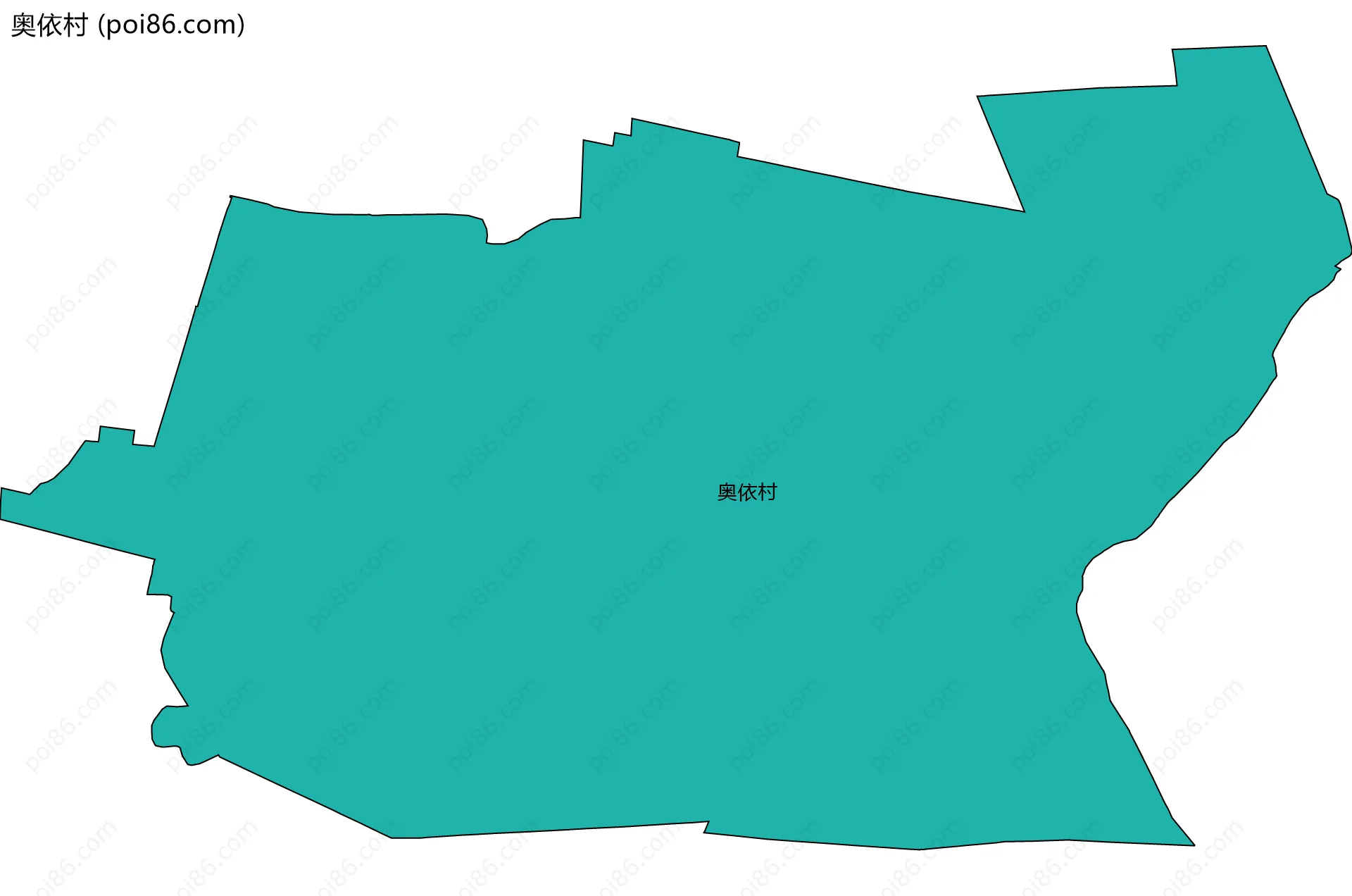 奥依村边界地图