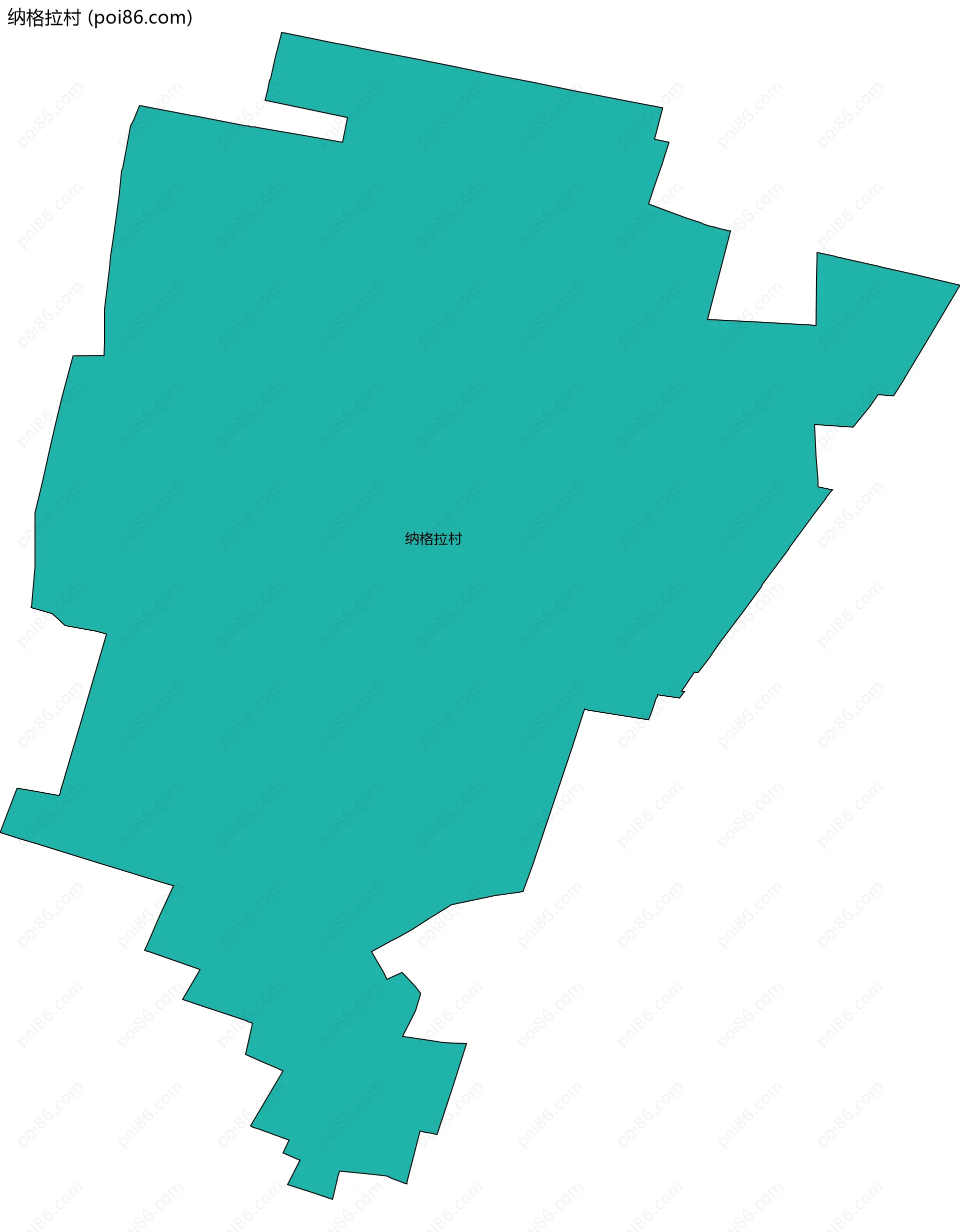 纳格拉村边界地图