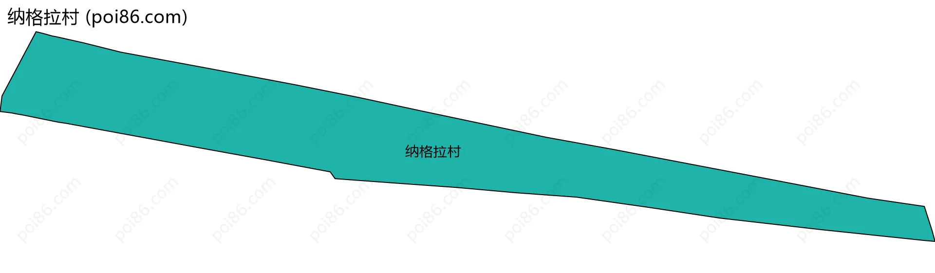 纳格拉村边界地图