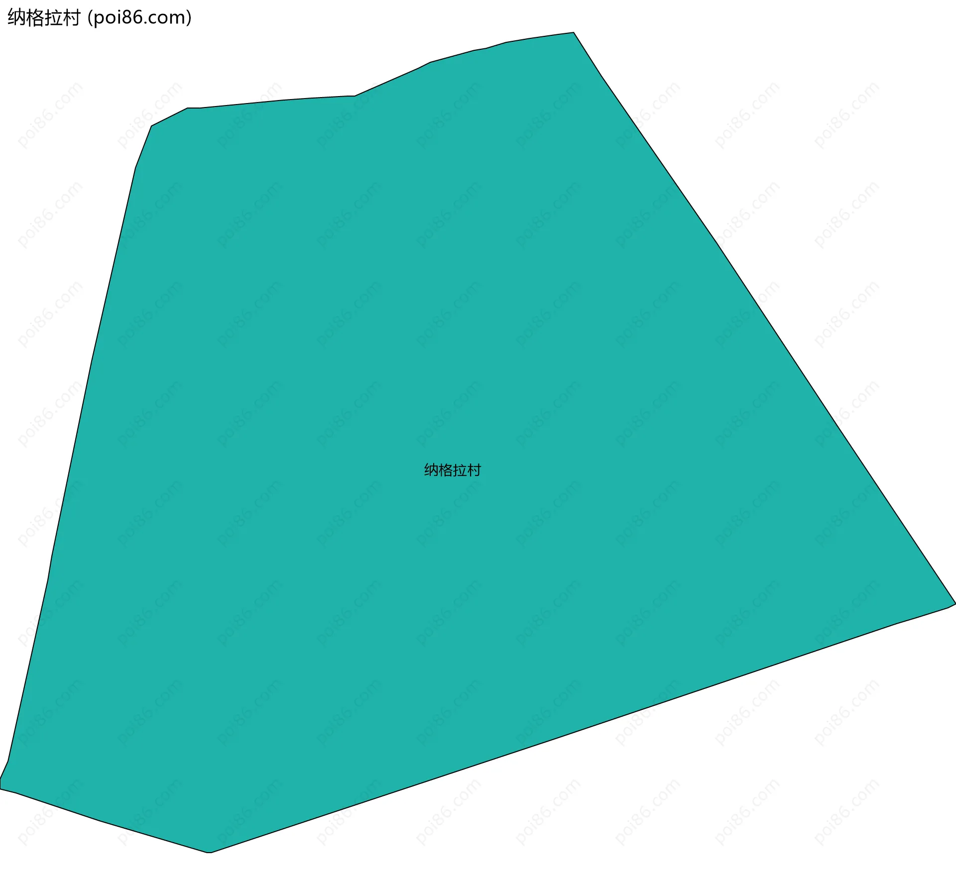 纳格拉村边界地图