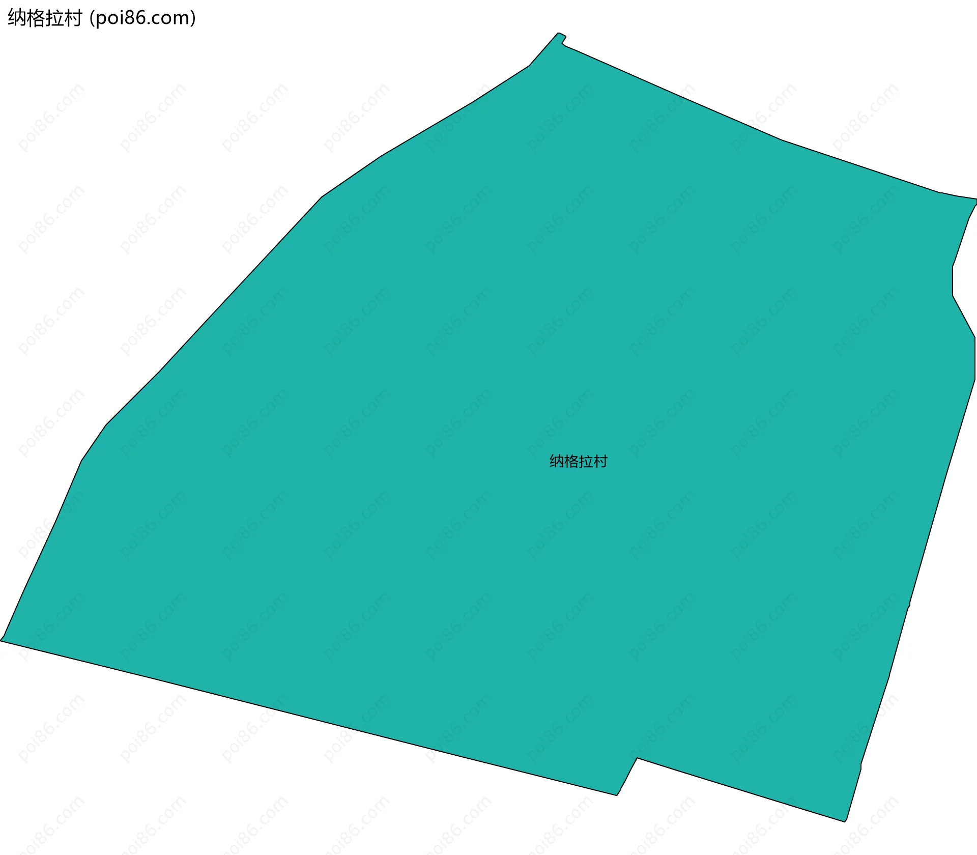 纳格拉村边界地图