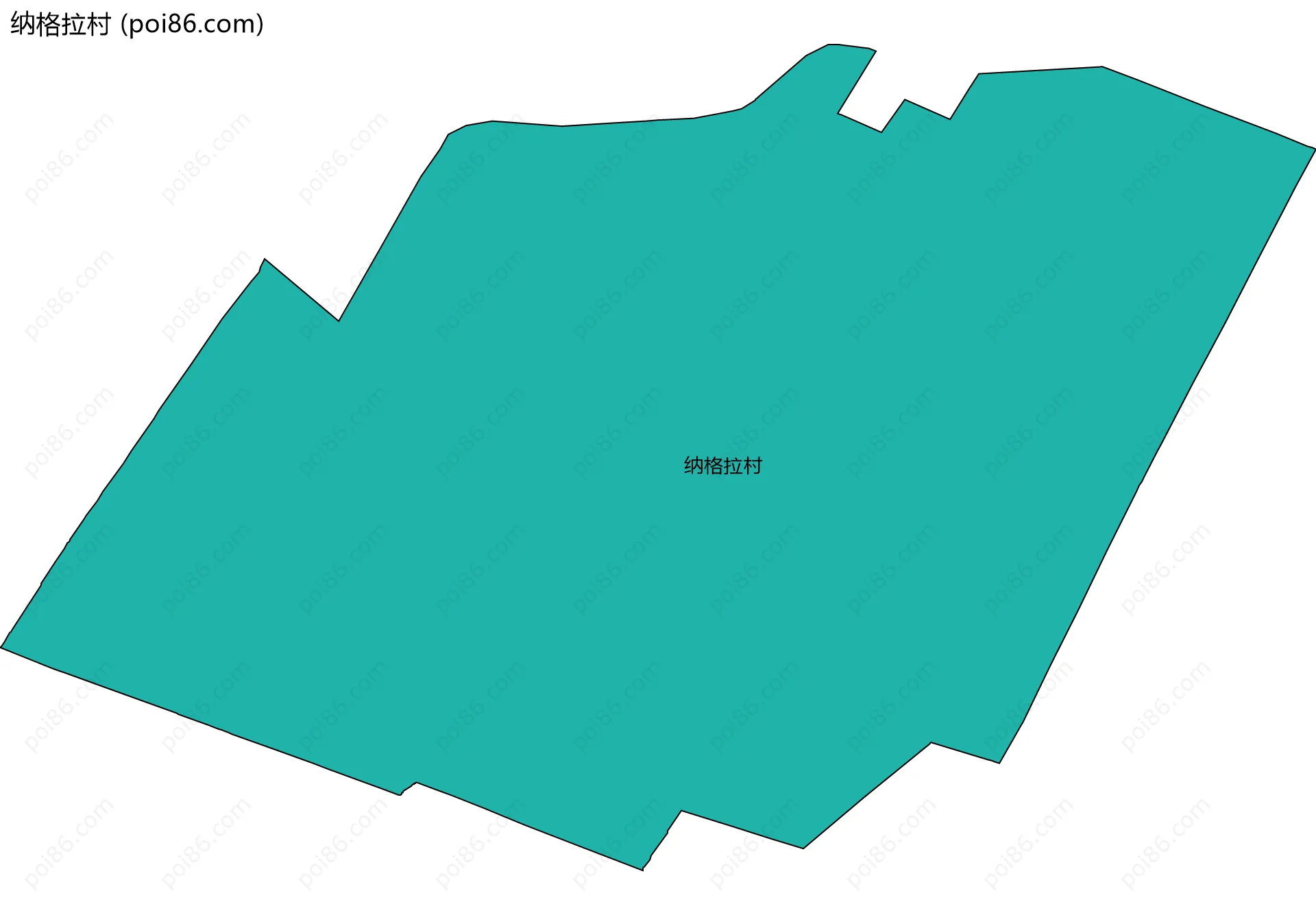 纳格拉村边界地图