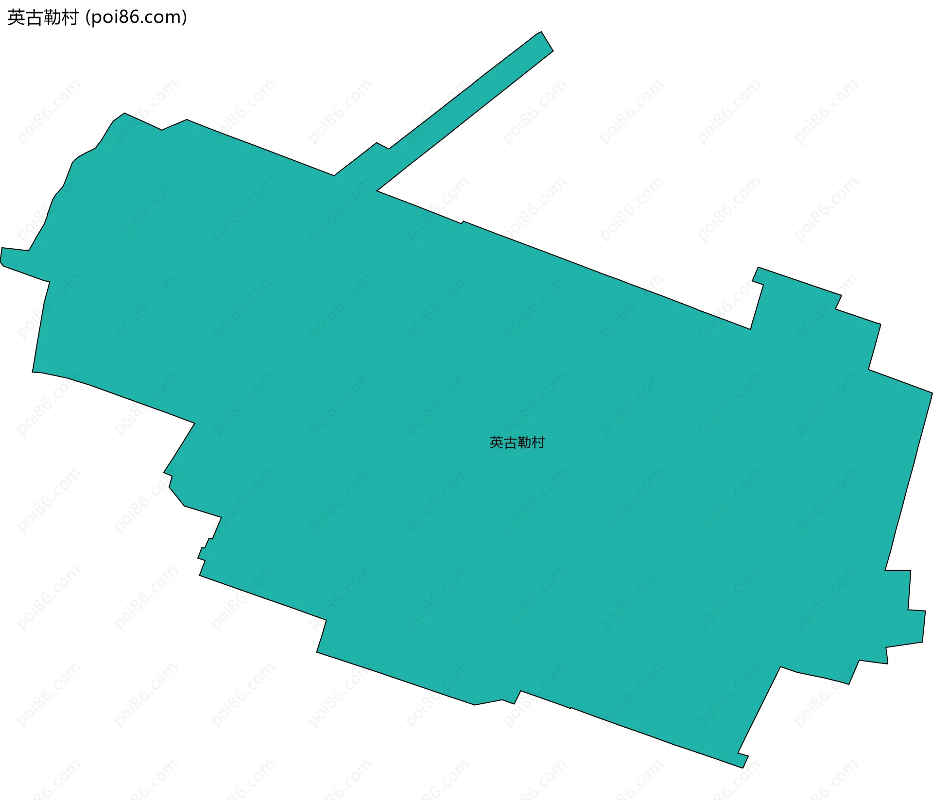 英古勒村边界地图
