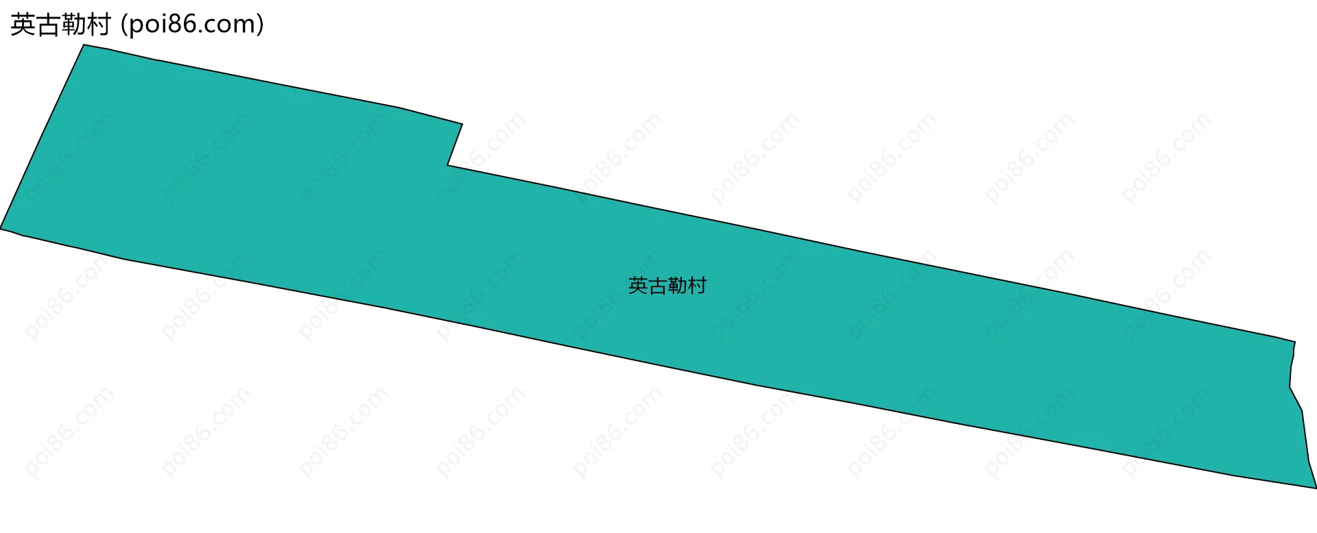 英古勒村边界地图