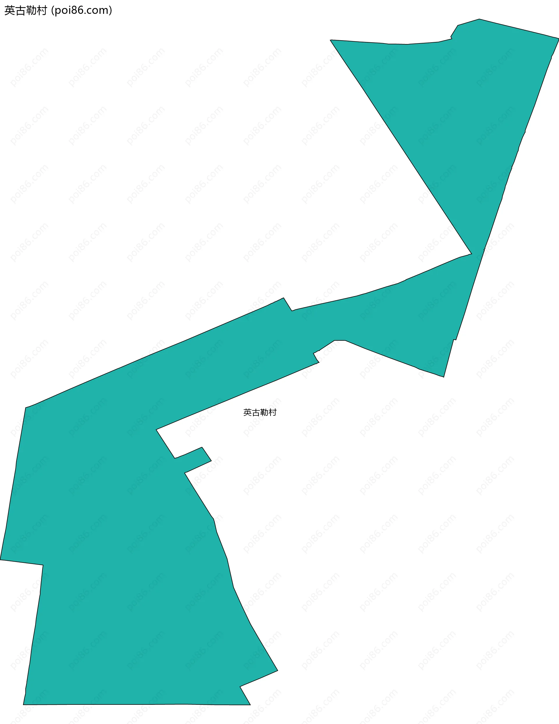 英古勒村边界地图