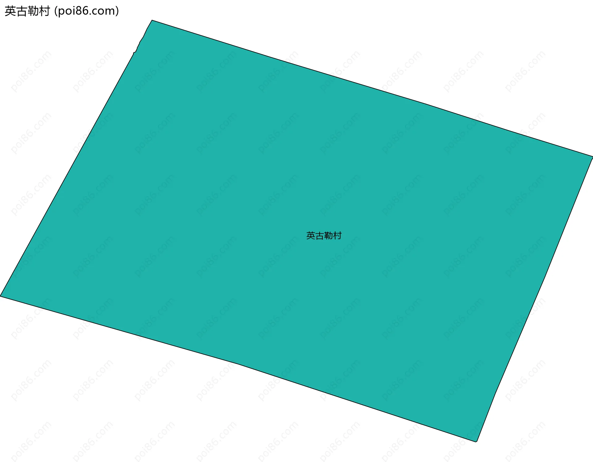 英古勒村边界地图