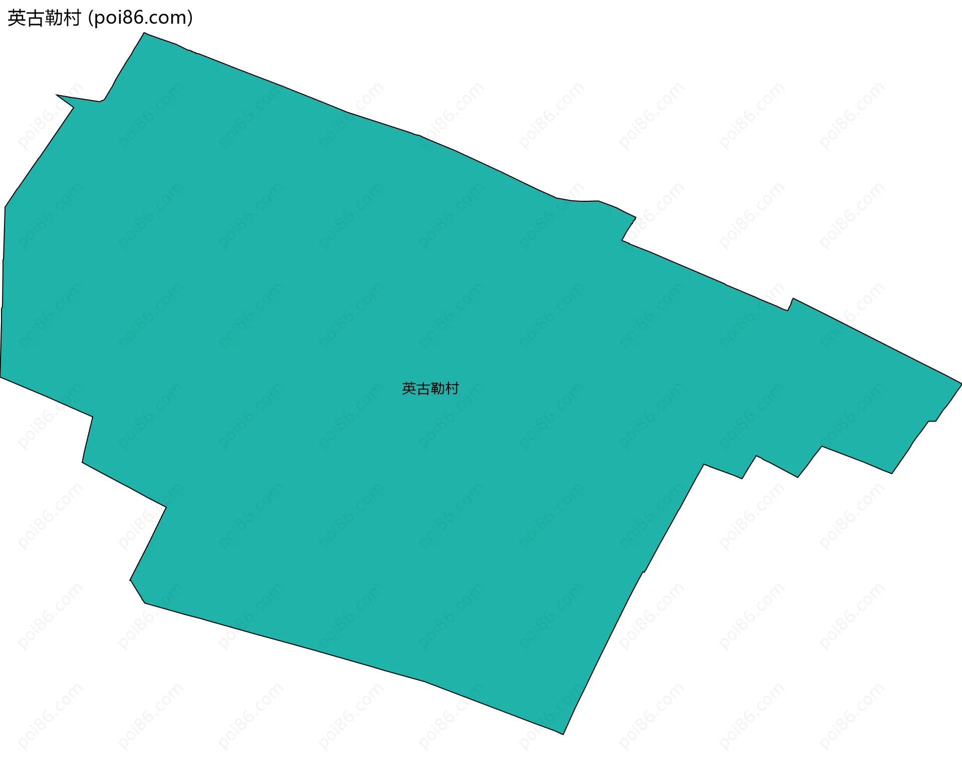 英古勒村边界地图