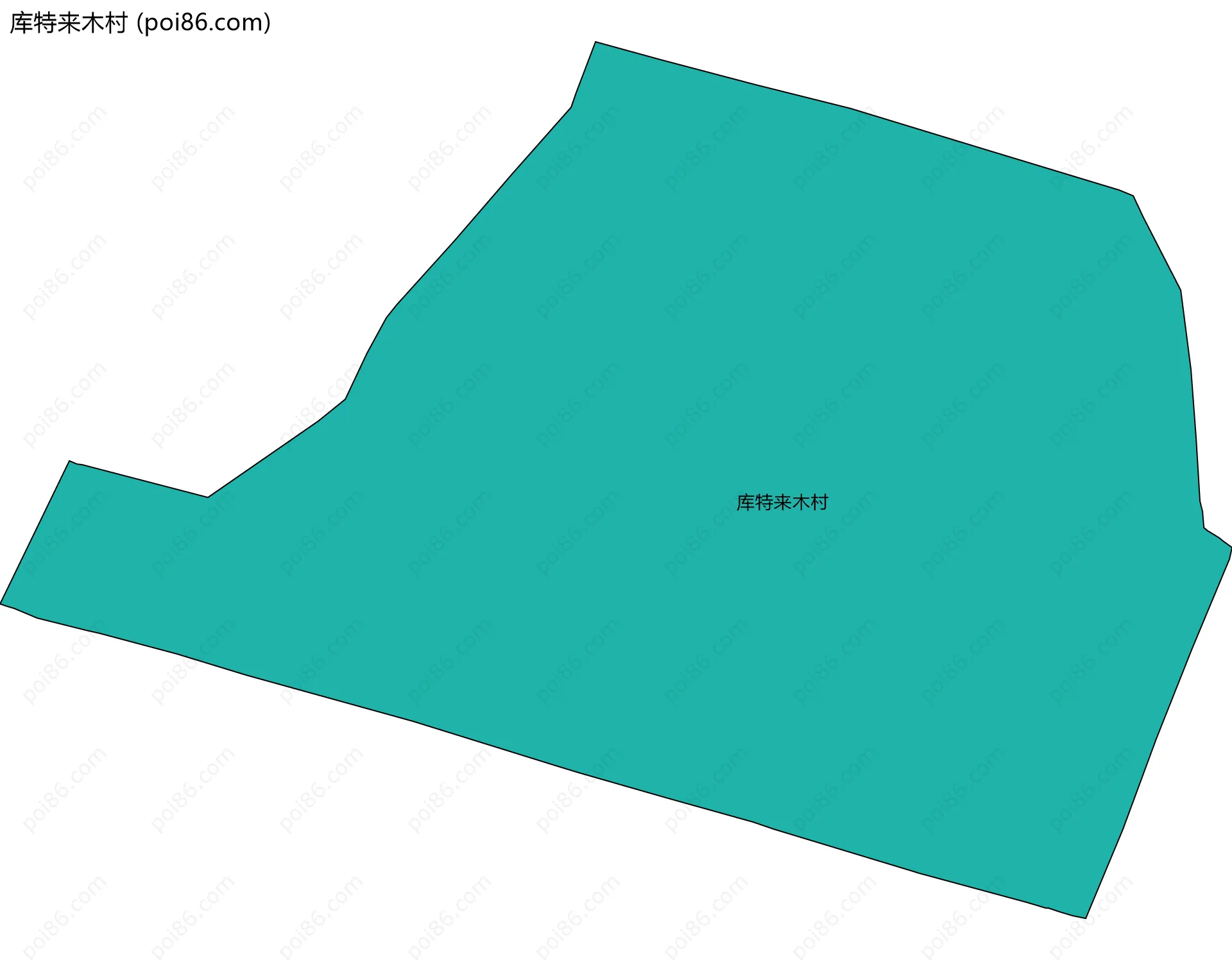 库特来木村边界地图