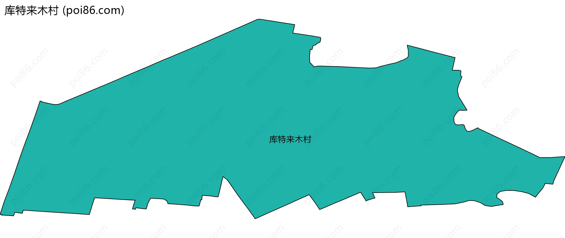 库特来木村边界地图