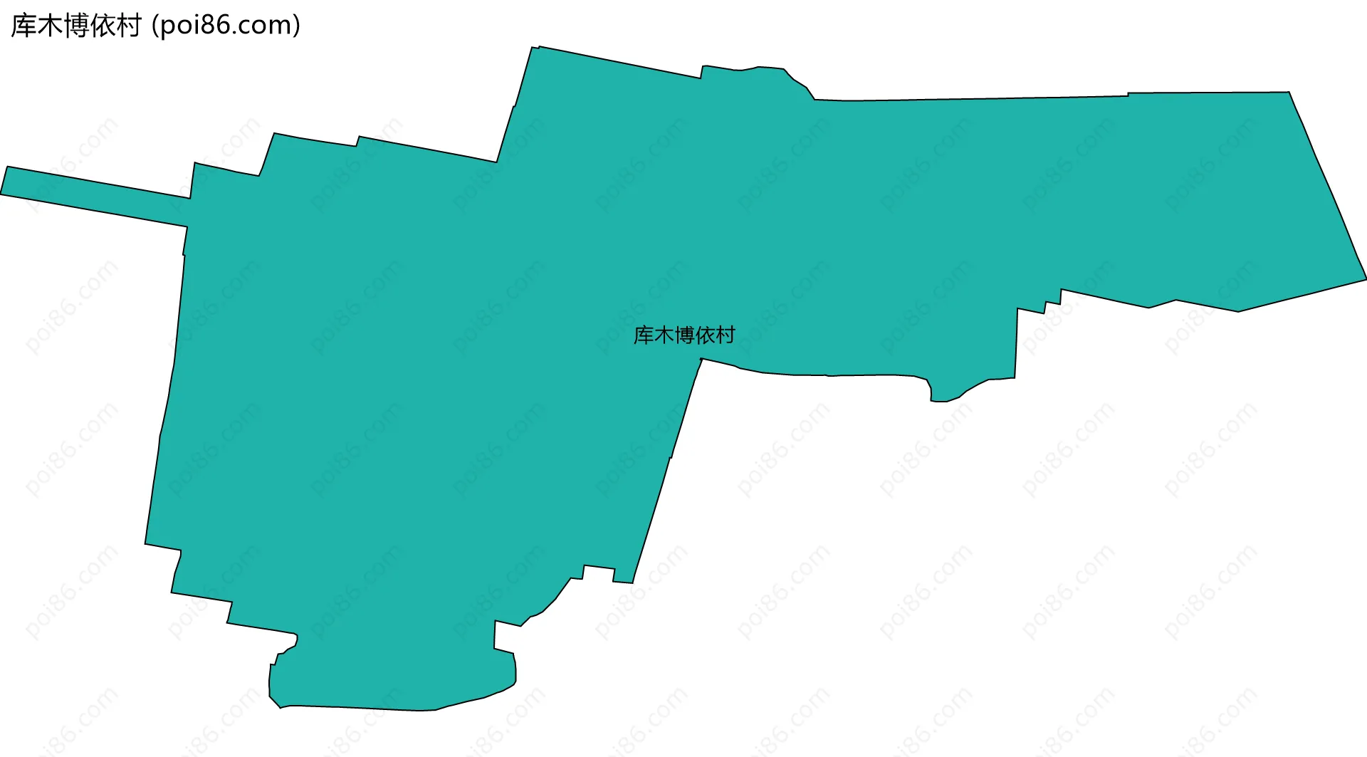 库木博依村边界地图