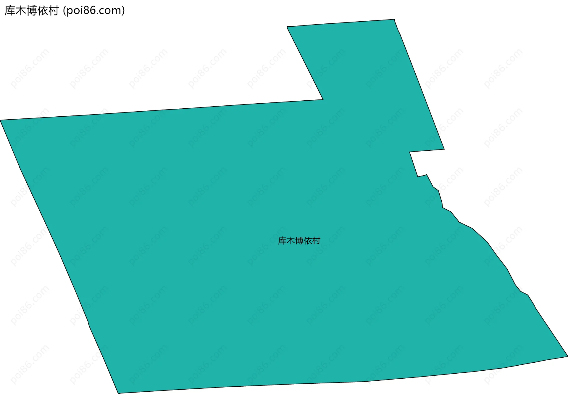 库木博依村边界地图