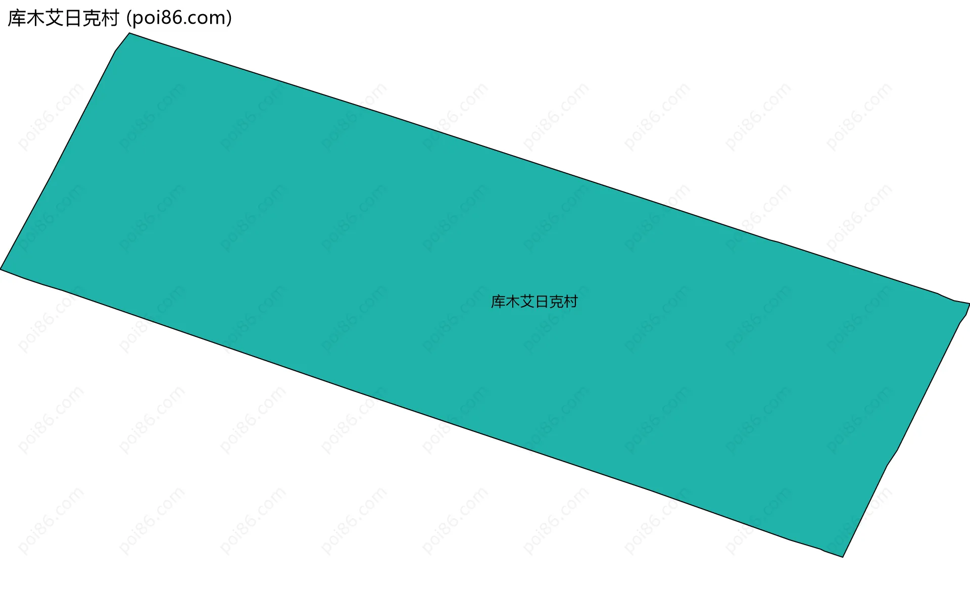 库木艾日克村边界地图