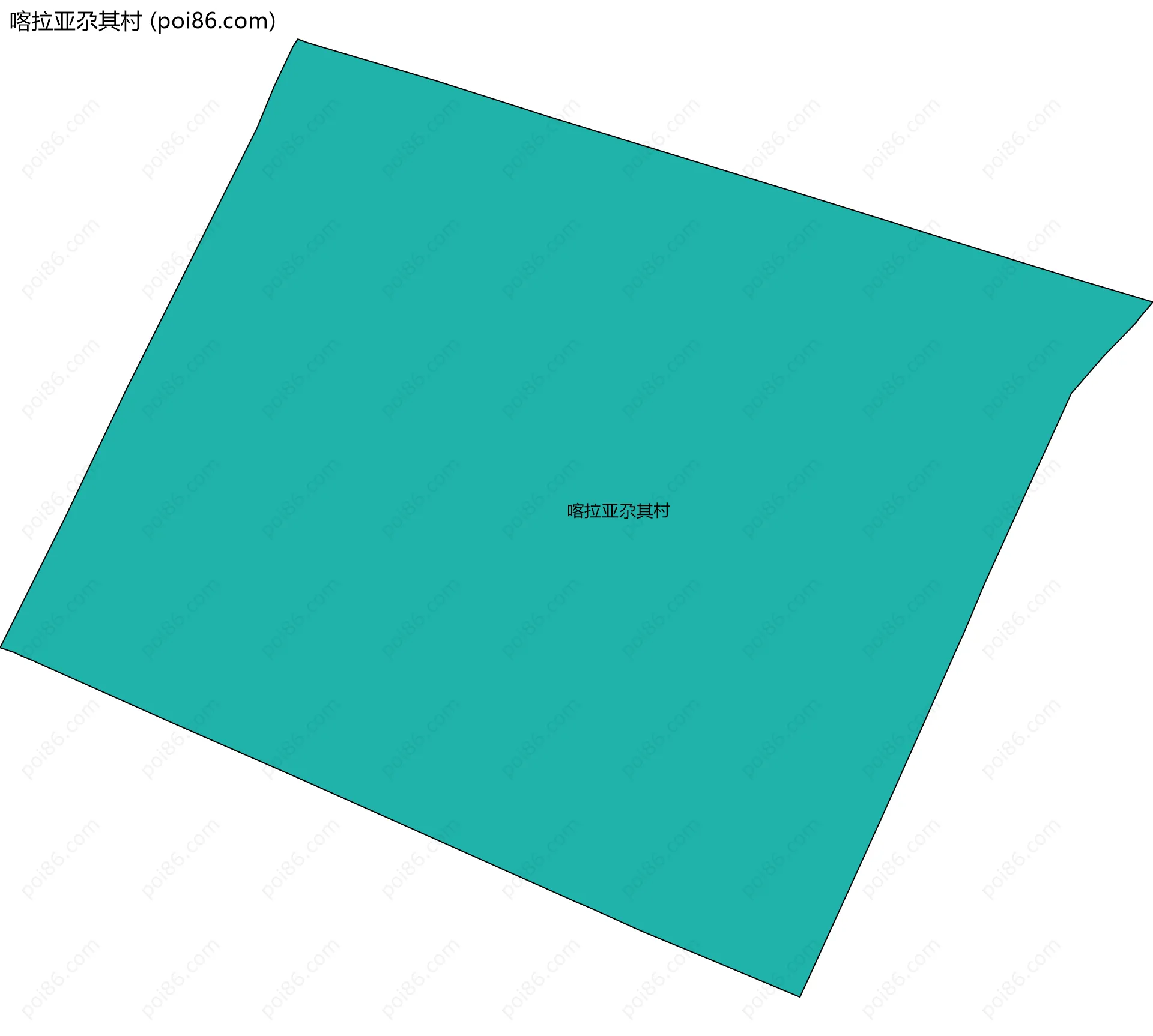 喀拉亚尕其村边界地图