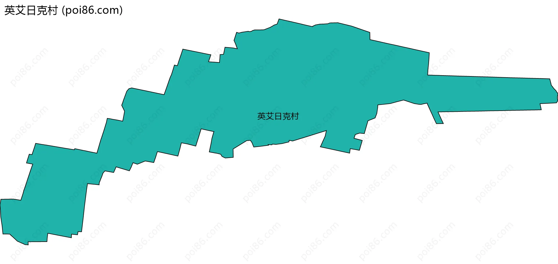 英艾日克村边界地图