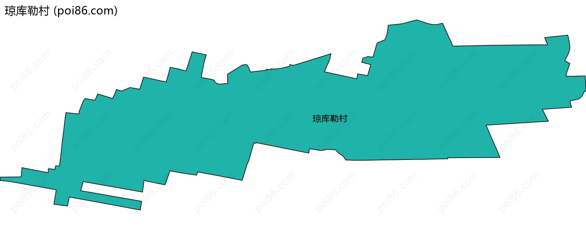 琼库勒村边界地图