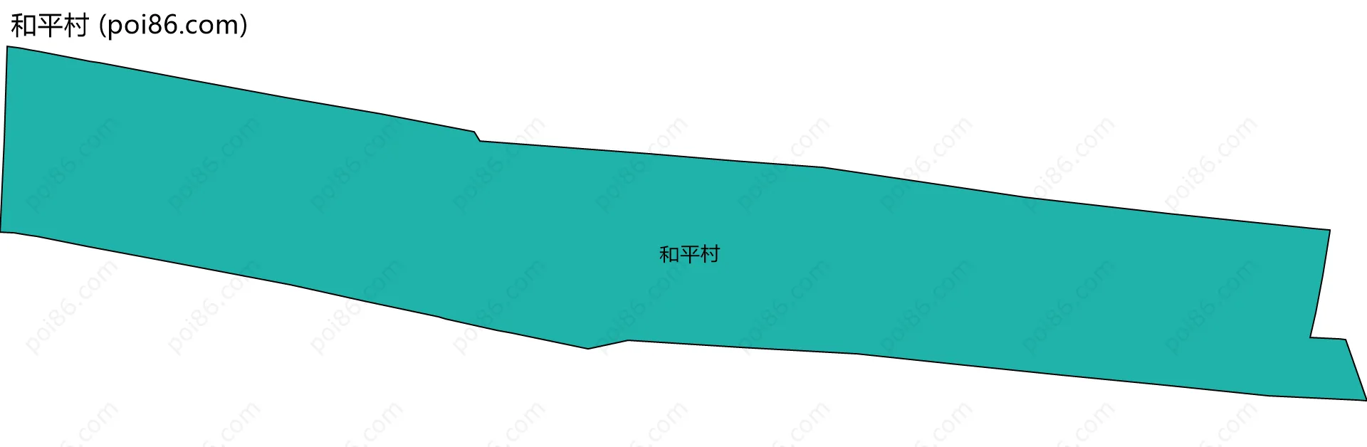 和平村边界地图