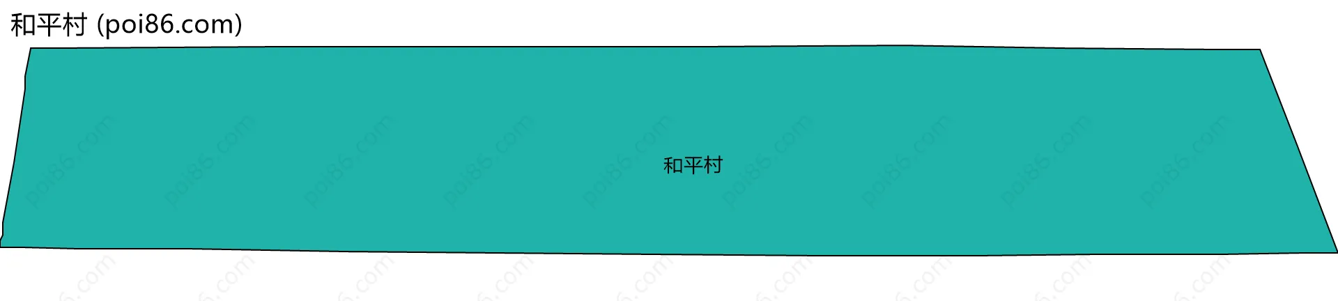 和平村边界地图