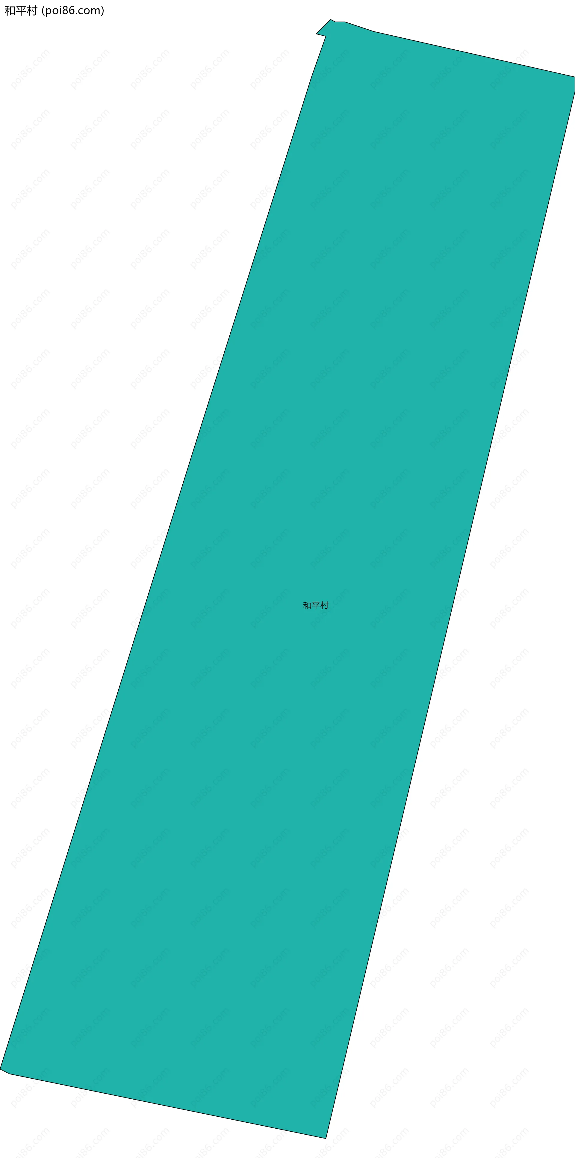 和平村边界地图