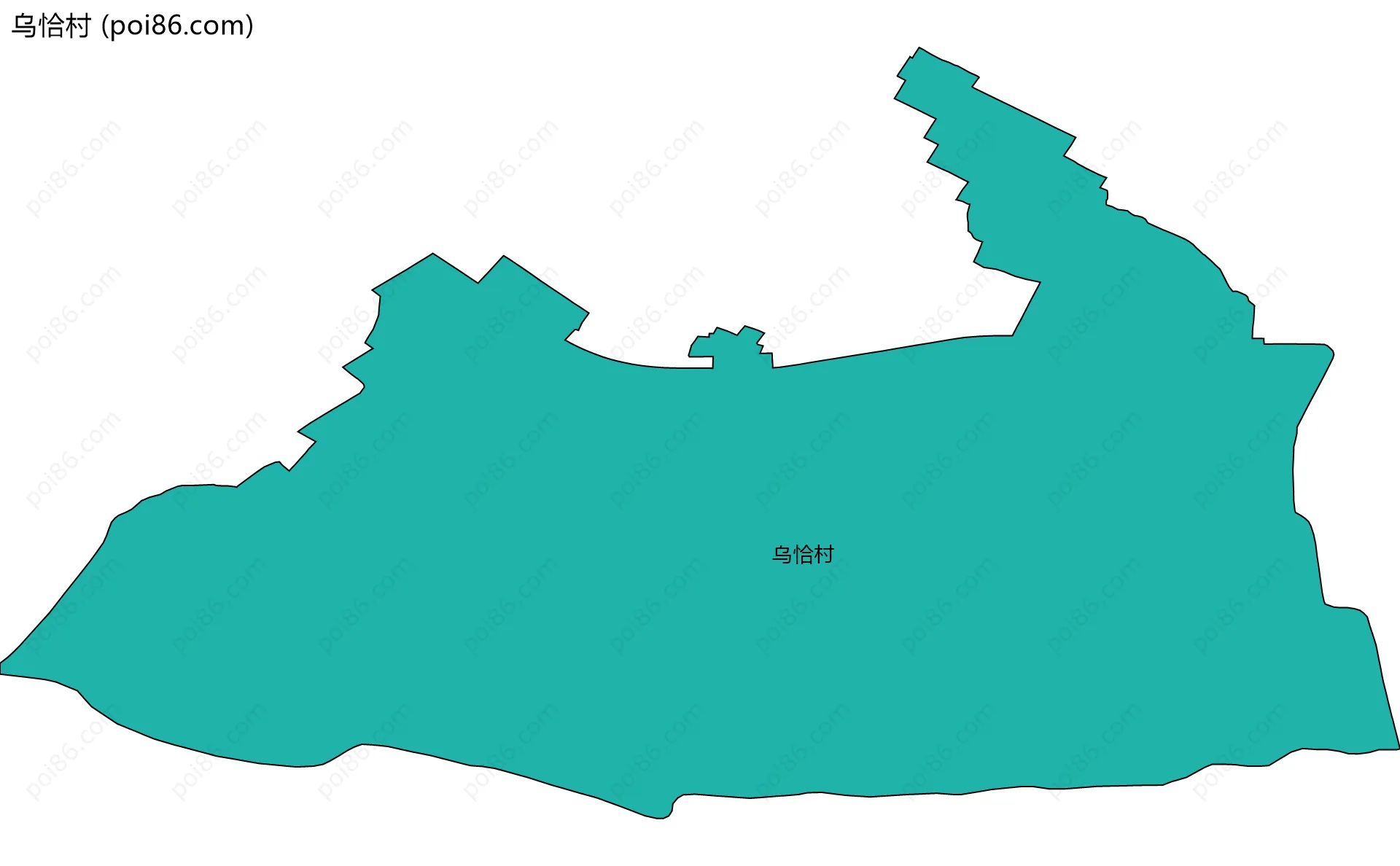 乌恰村边界地图