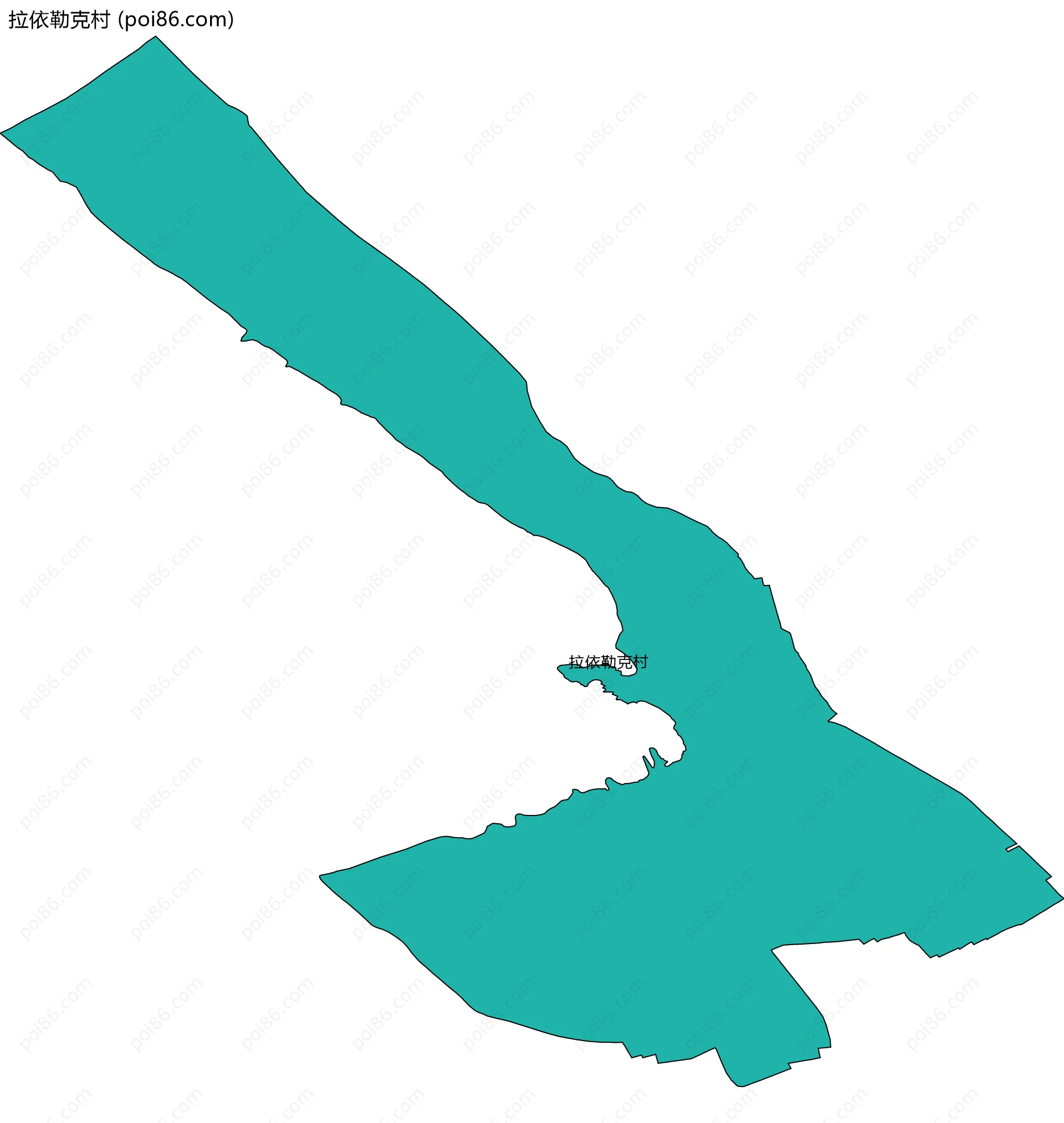 拉依勒克村边界地图