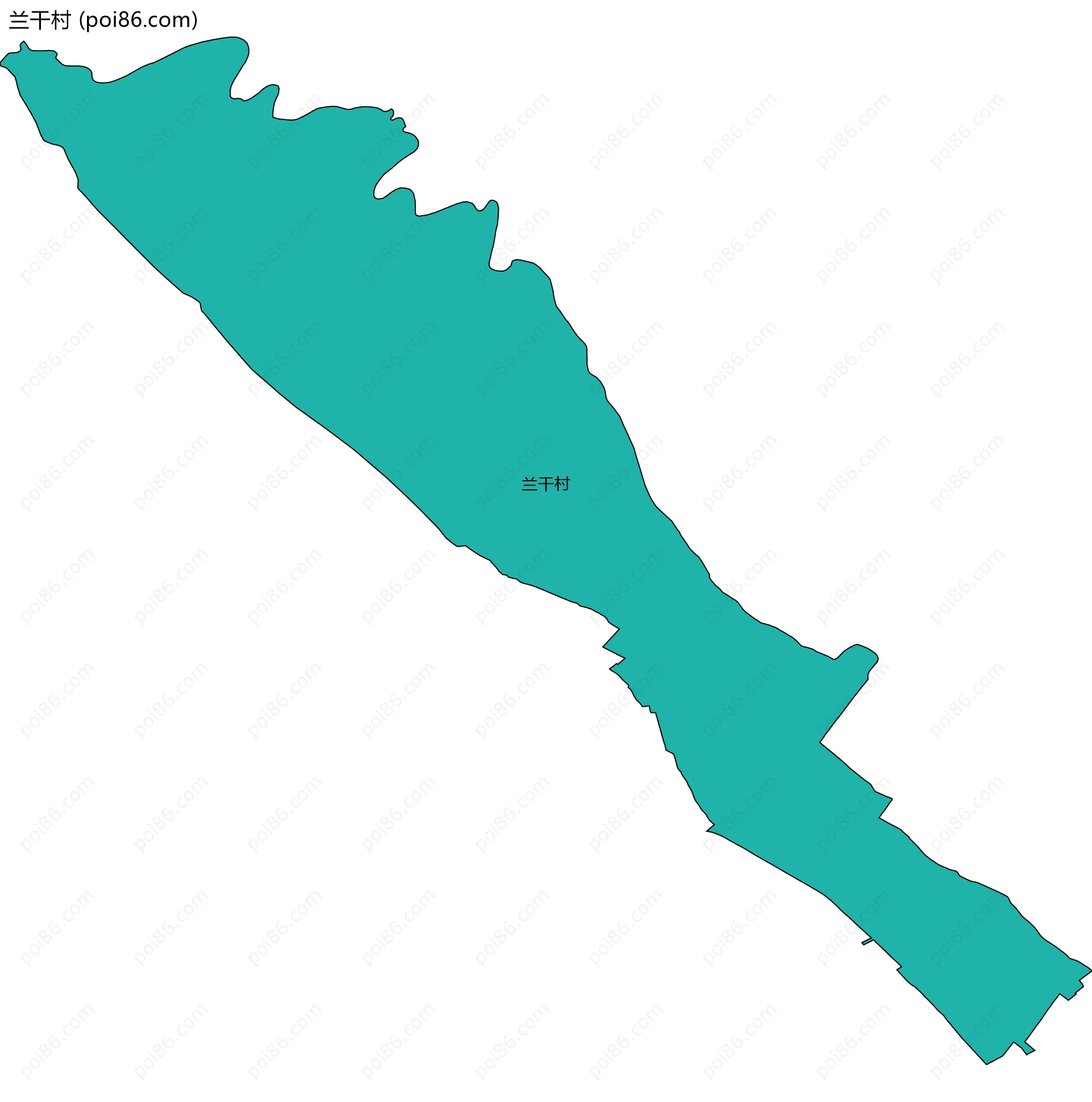 兰干村边界地图